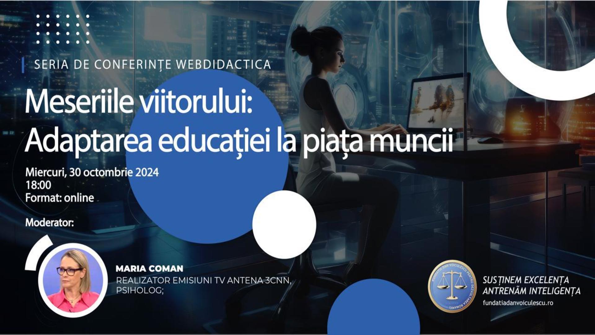 Conferința Webdidactica, organizată de Fundația Dan Voiculescu pentru Dezvoltarea României