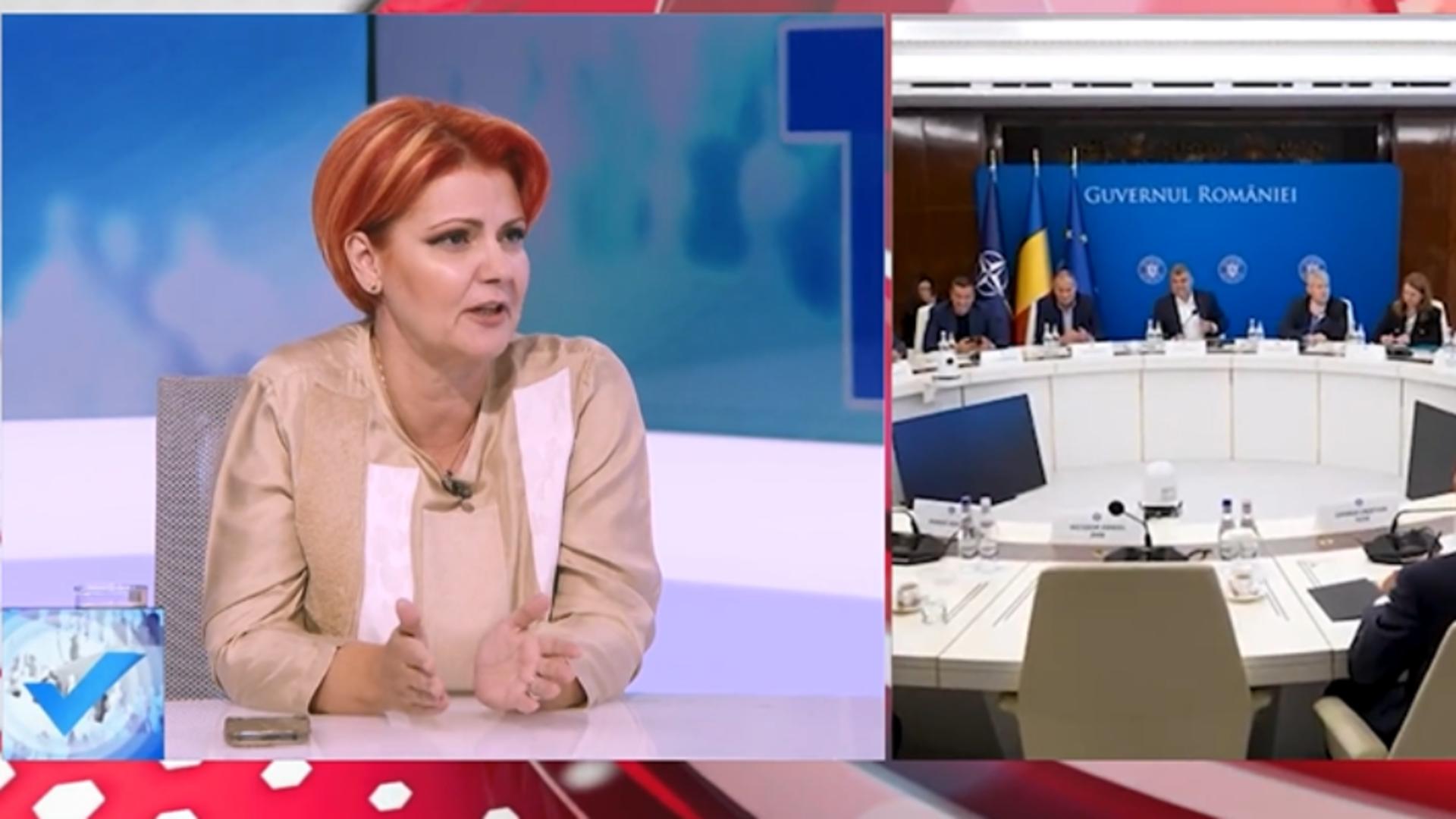 Olguța Vasilescu, dezvăluiri despre Coaliția de guvernare: SCENARII după cele două runde de alegeri din această toamnă/ Captură video