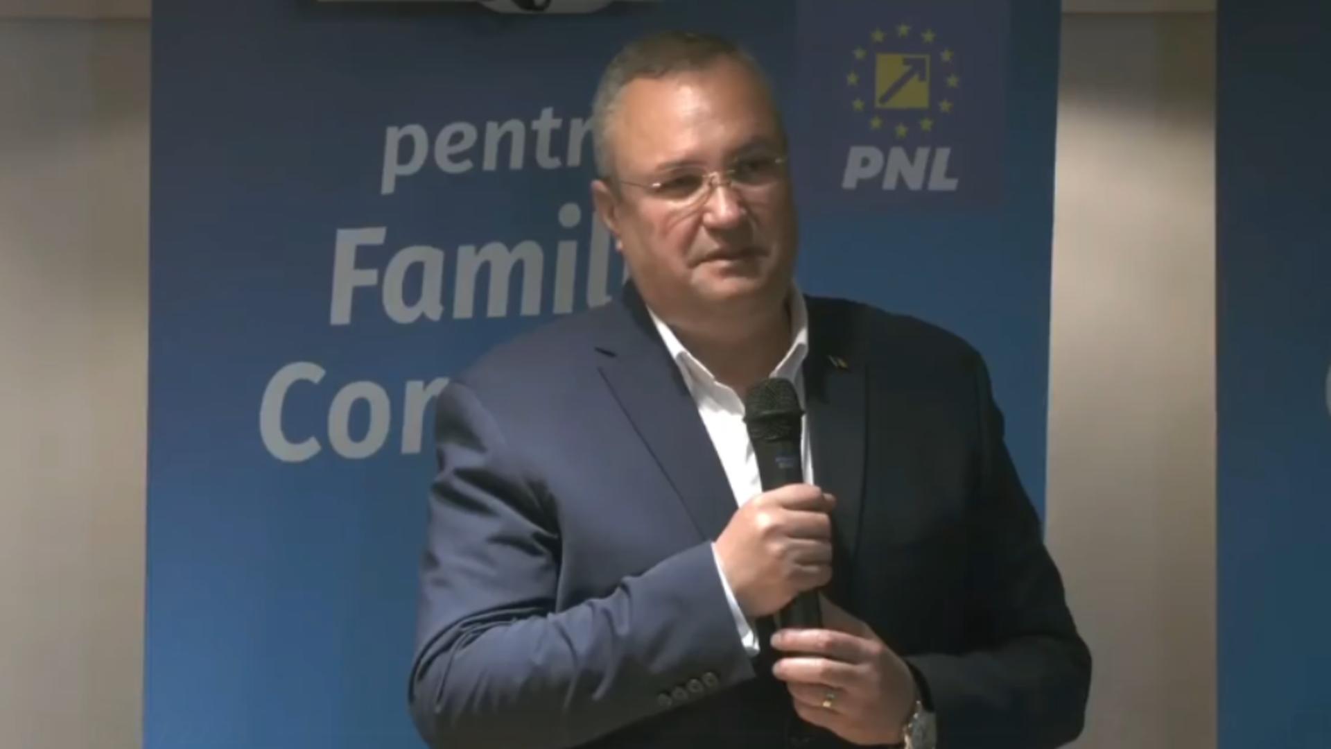 Nicolae Ciucă participă la Școala de toamnă a seniorilor liberali/ Captură video 