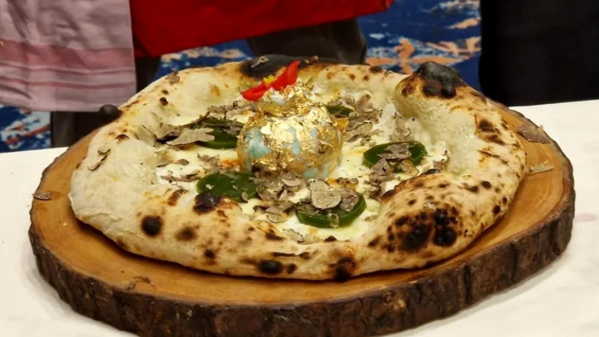 Pizza cu foiță de aur și trufe negre, noua fiță în materie culinară. Ciocolata de Dubai riscă să devină istorie/ Captură foto