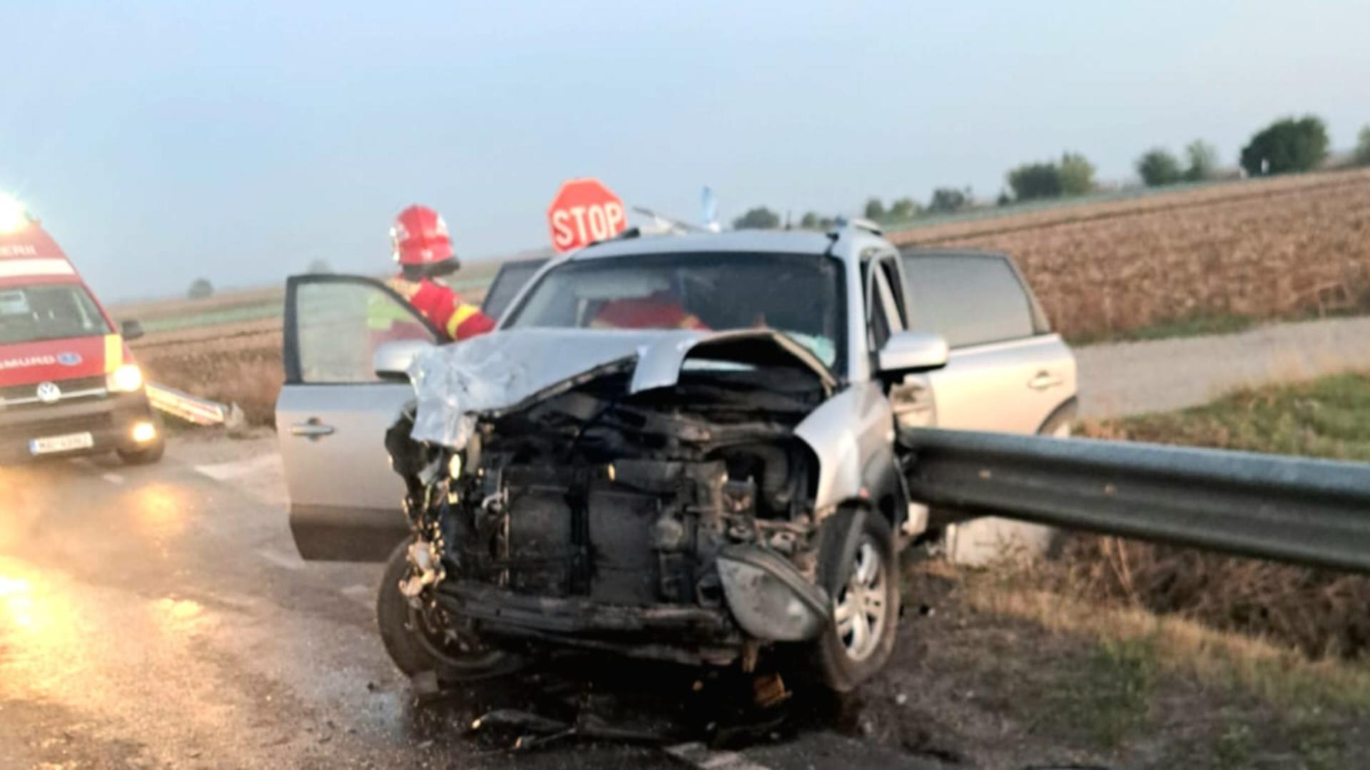 Accident rutier grav în Teleorman: un bărbat a murit, alte două persoane rănite