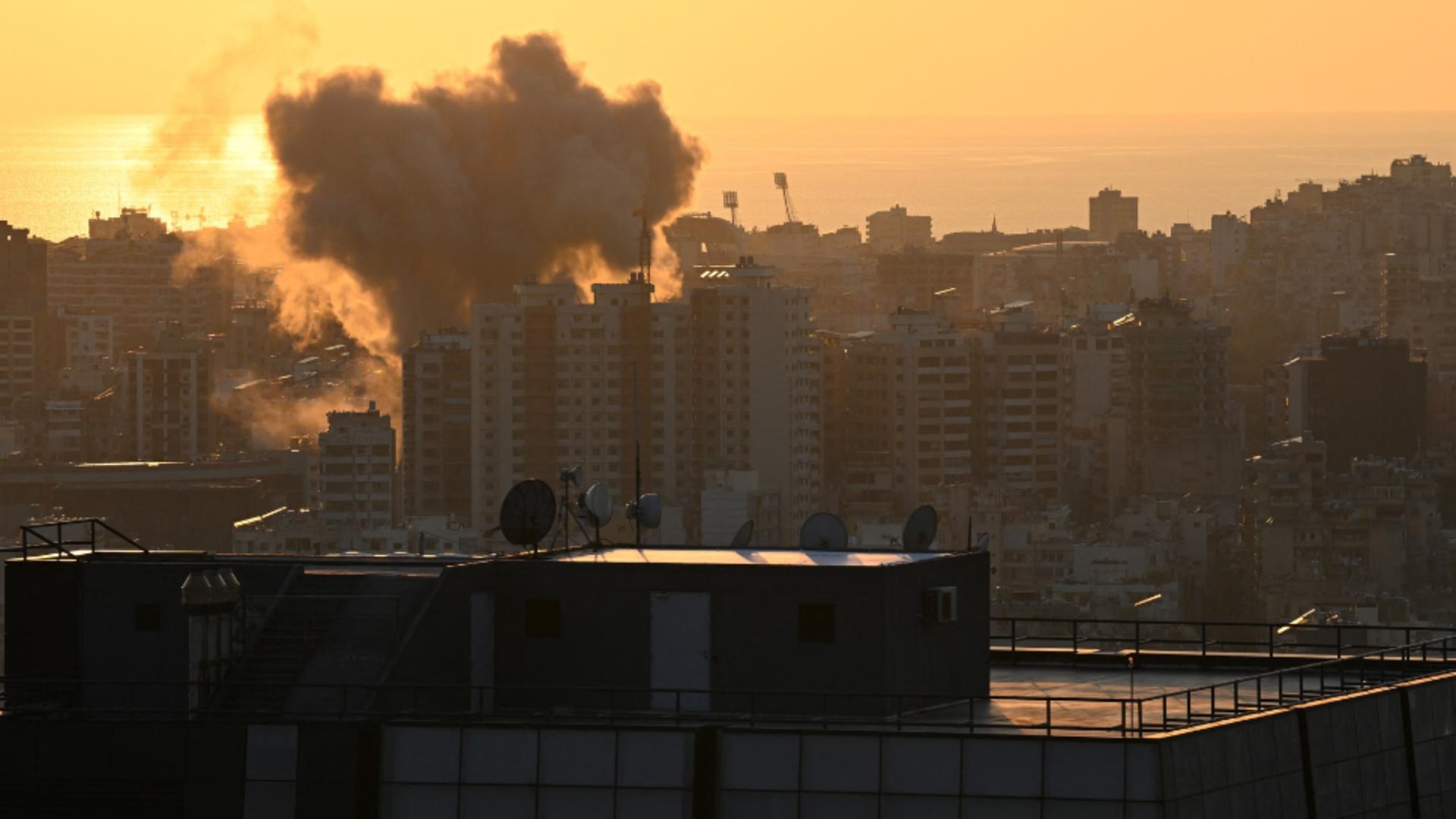 Capitala Libanului este puternic bombardată de armata israeliană. Foto/Profimedia 