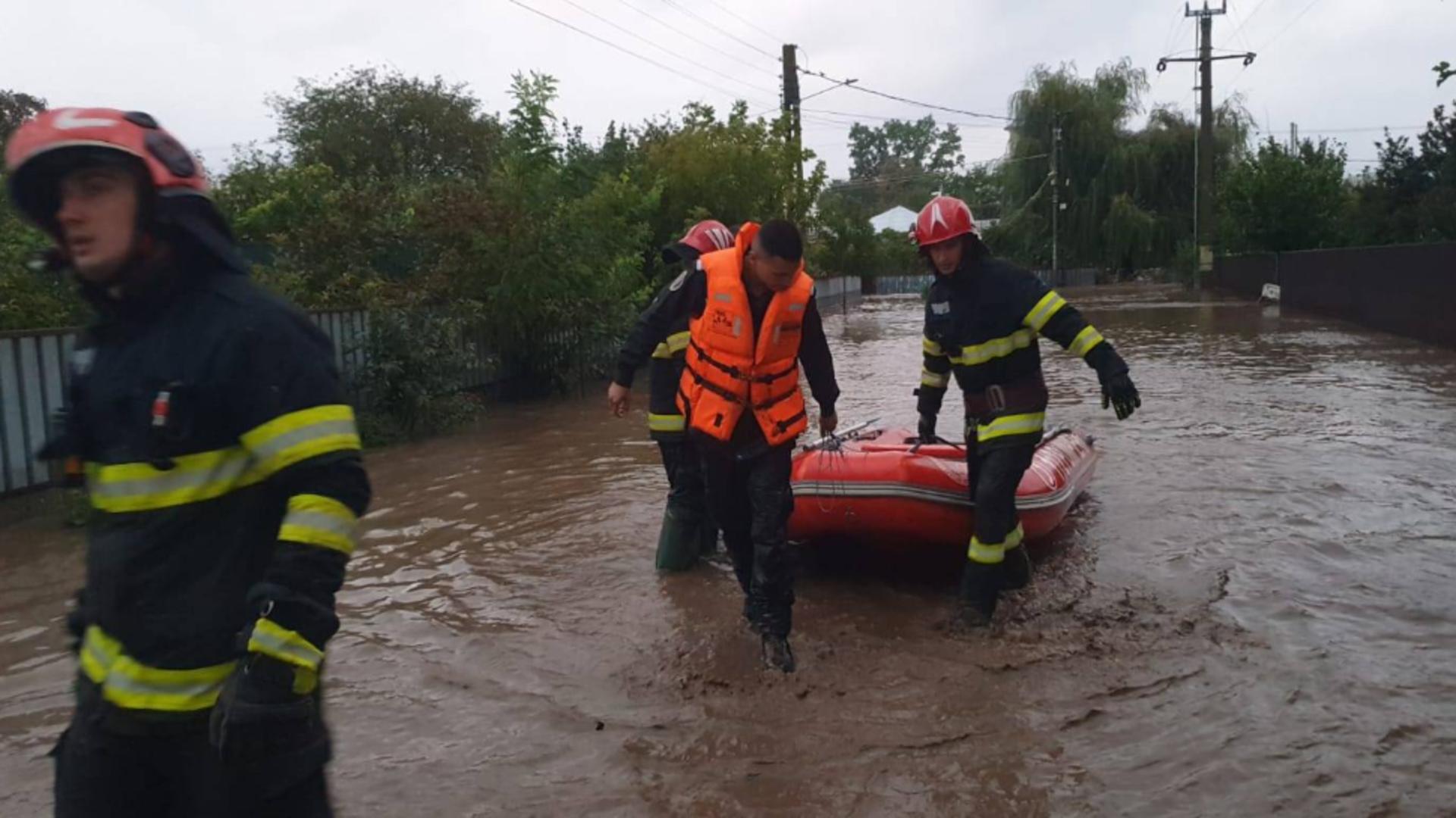 Inundațiile au devastat județul Galați. Foto/ISU