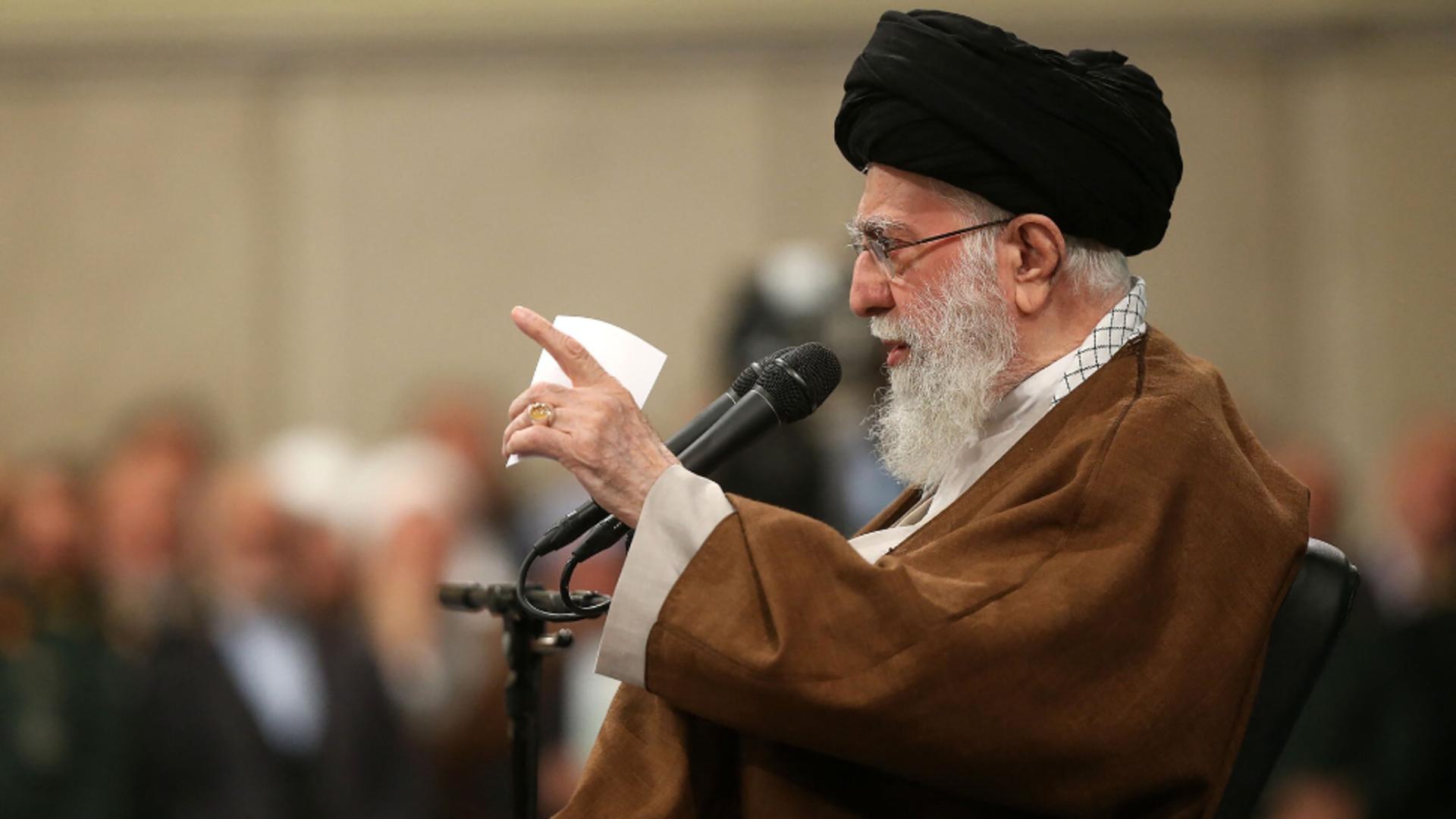 Liderul suprem al Iranului, ayatollahul Ali Khamenei, primele declarații despre atacul Israelului. Foto/Profimedia