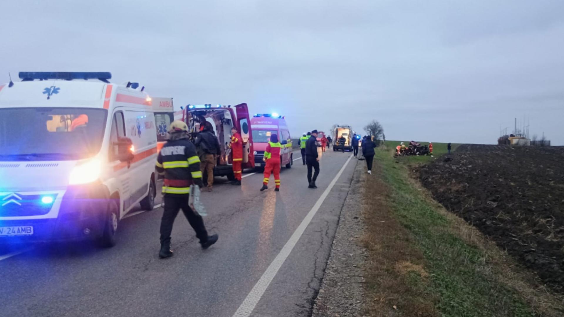 Accident grav pe DN2 