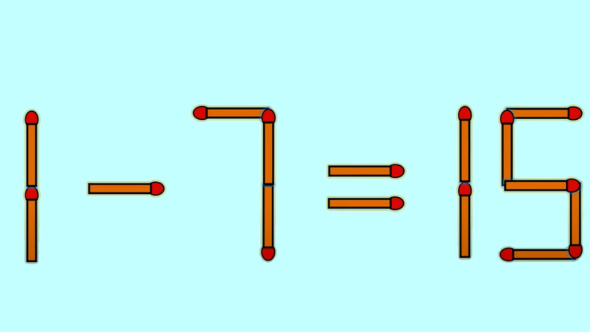 TEST IQ de weekend! În cât timp poți corecta ecuația 1 - 7 = 15