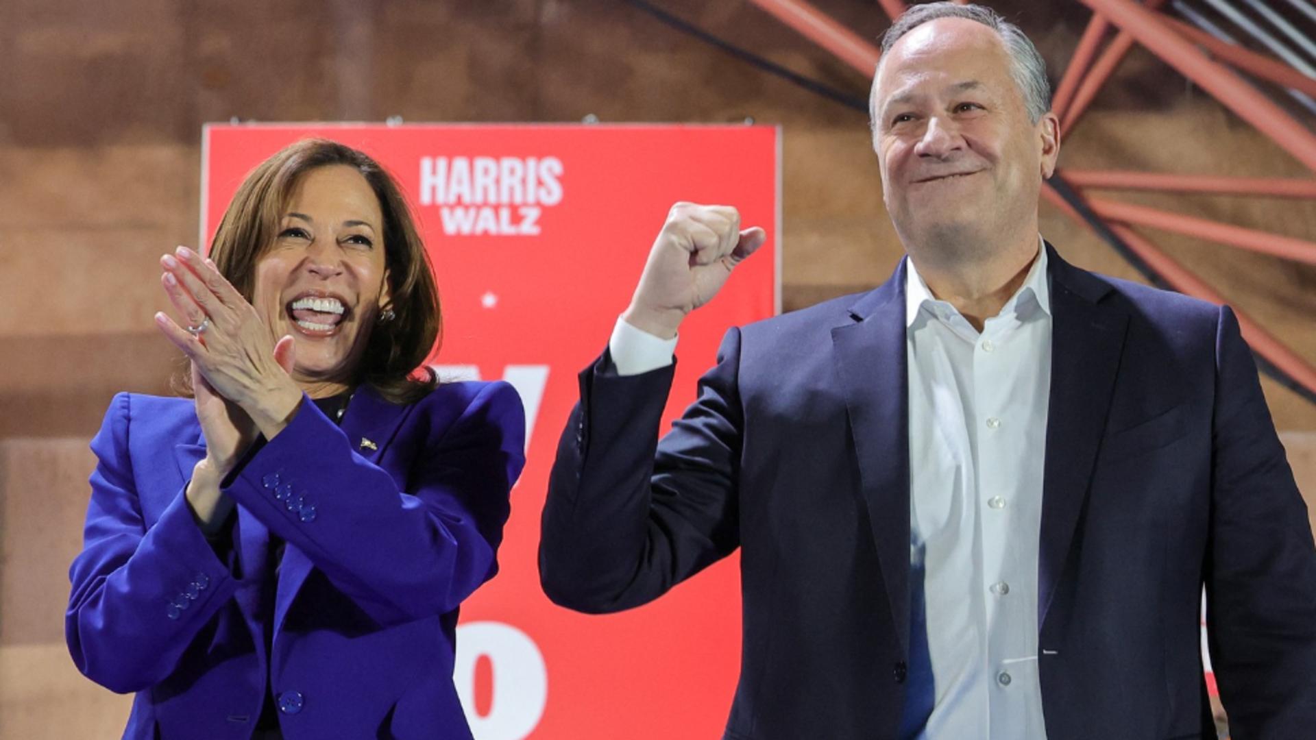 Kamala Harris și soțul său. Foto: Profimedia