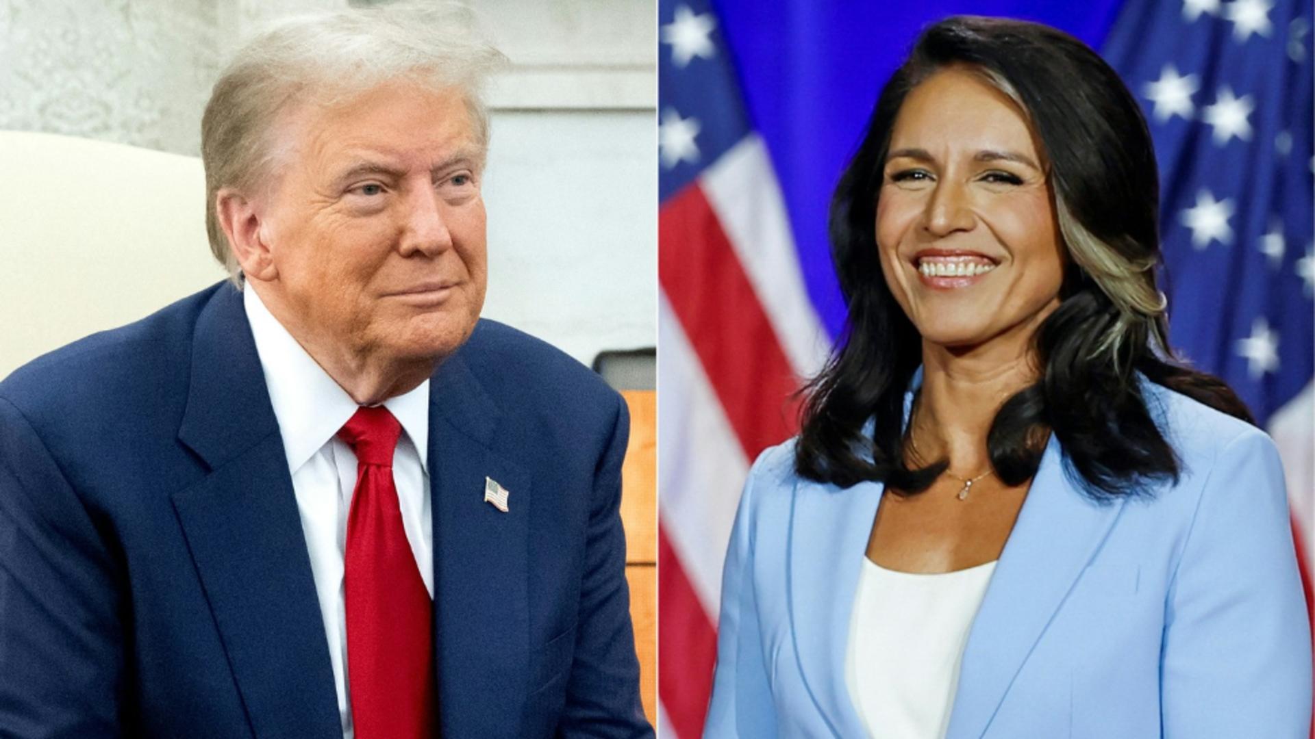 Donald Trump și Tulsi Gabbard. Foto: Profimedia