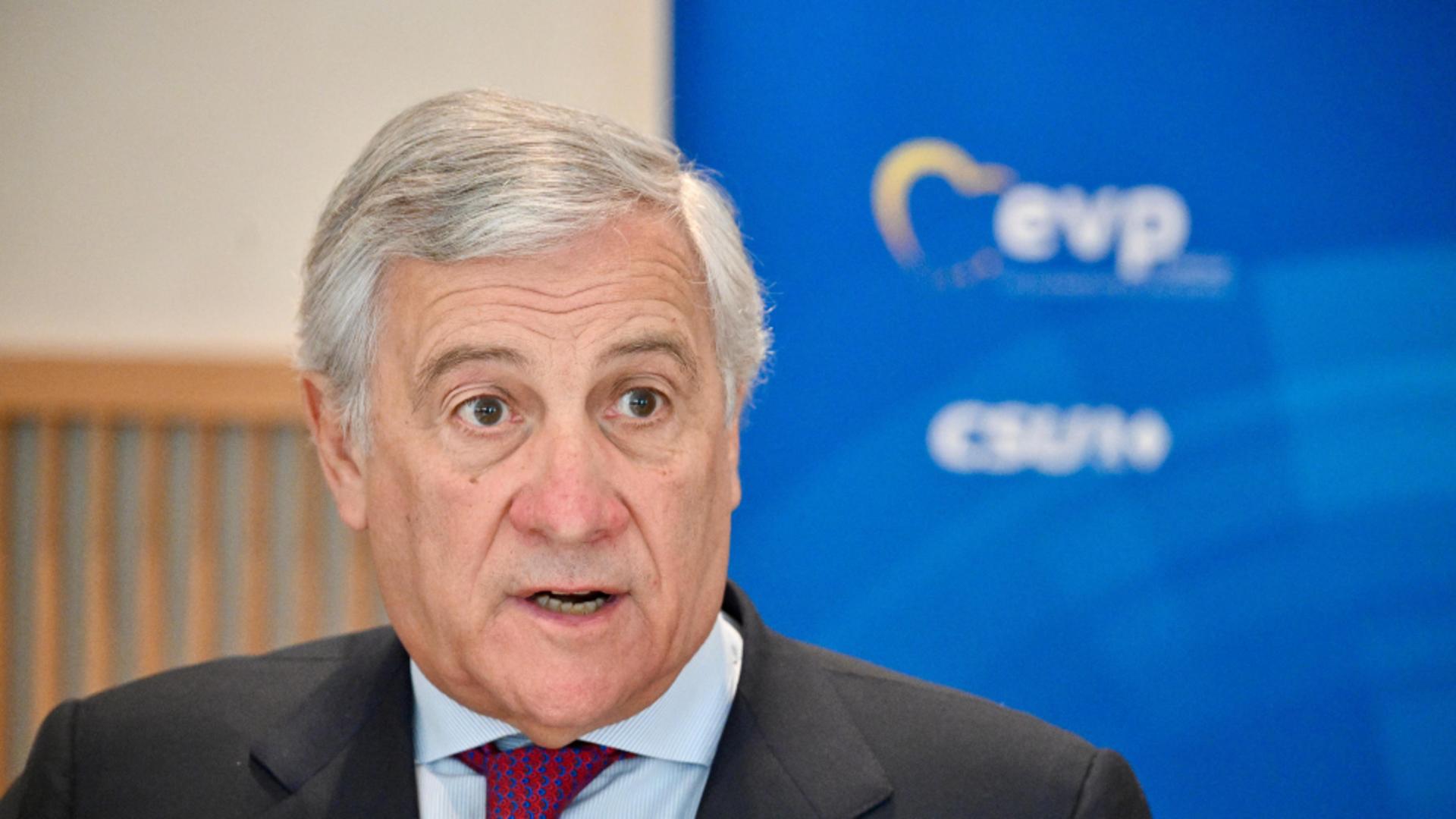 Antonio Tajani (șeful diplomației italiene): „Italia nu este de acord ca Ucraina să utilizeze arme în afara teritoriului său”. Foto/ Profimedia