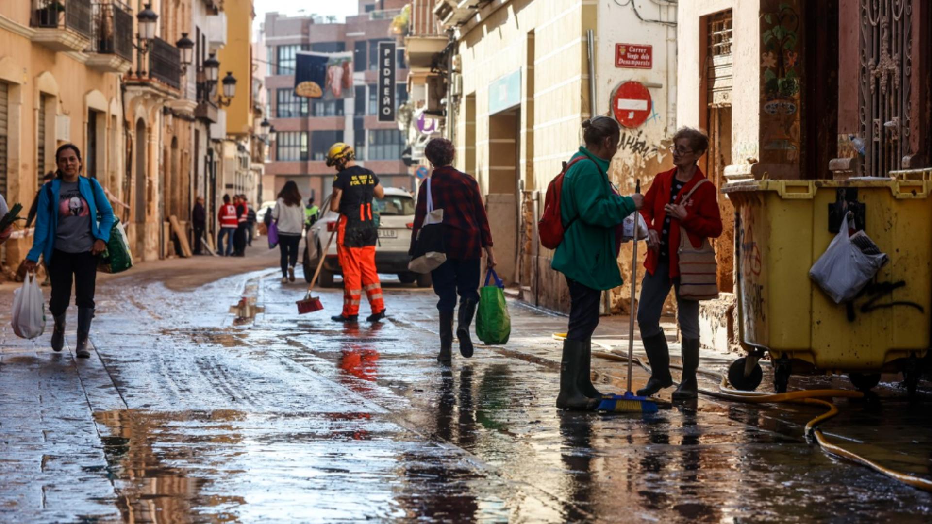 Urmările inundațiilor în Spania. Foto: Profimedia