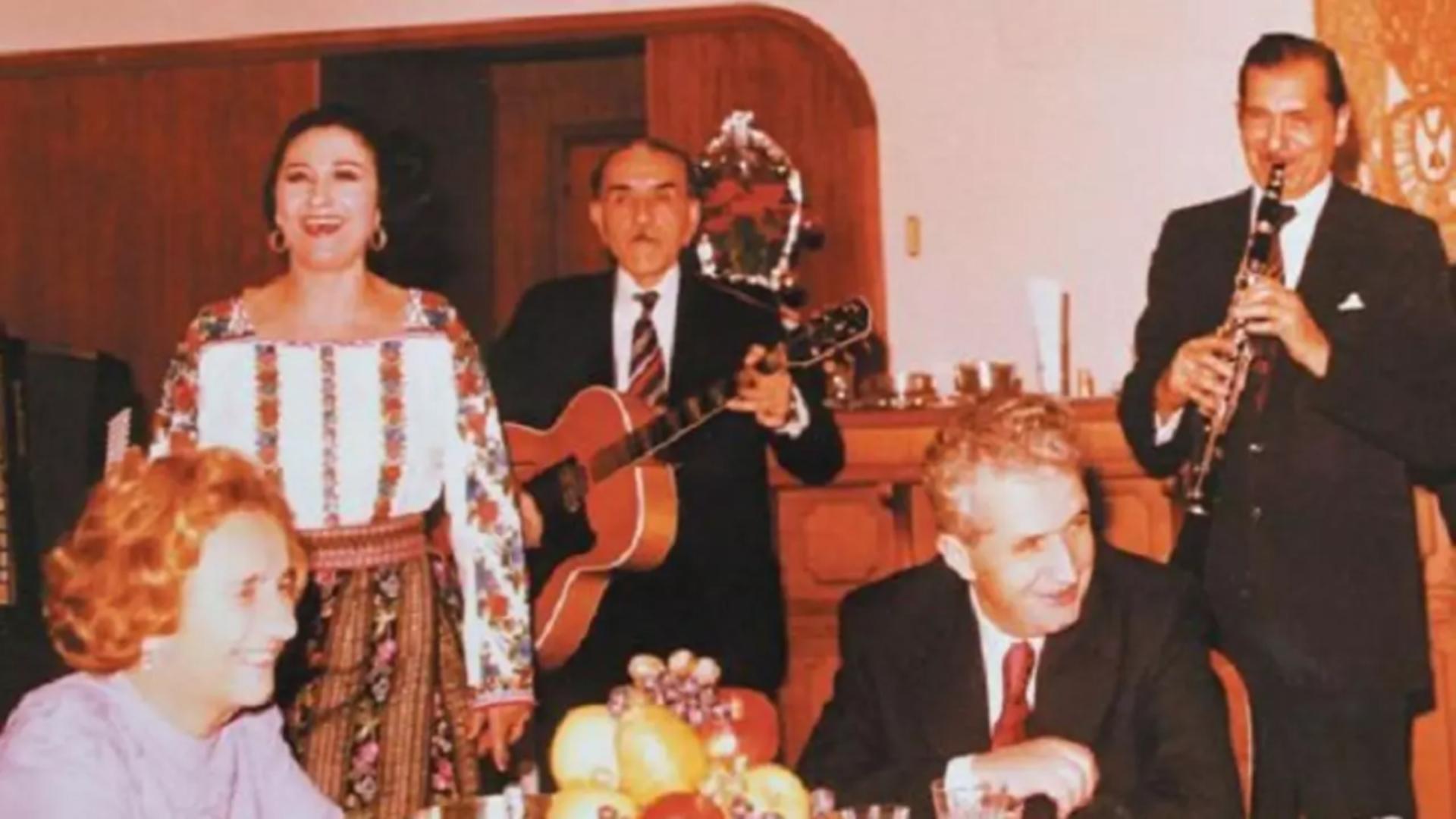 Familia Ceaușescu, la o petrecere, anii 80