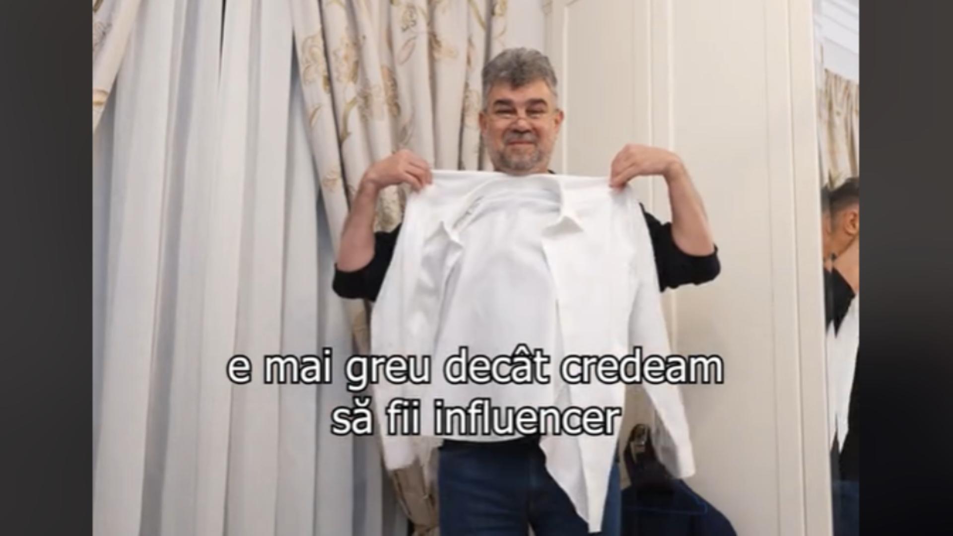 Cum se pregătește Ciolacu pentru o zi la Guvern. Premierul a făcut publice secvențele "cut out": E greu să fii influencer/ Captură video