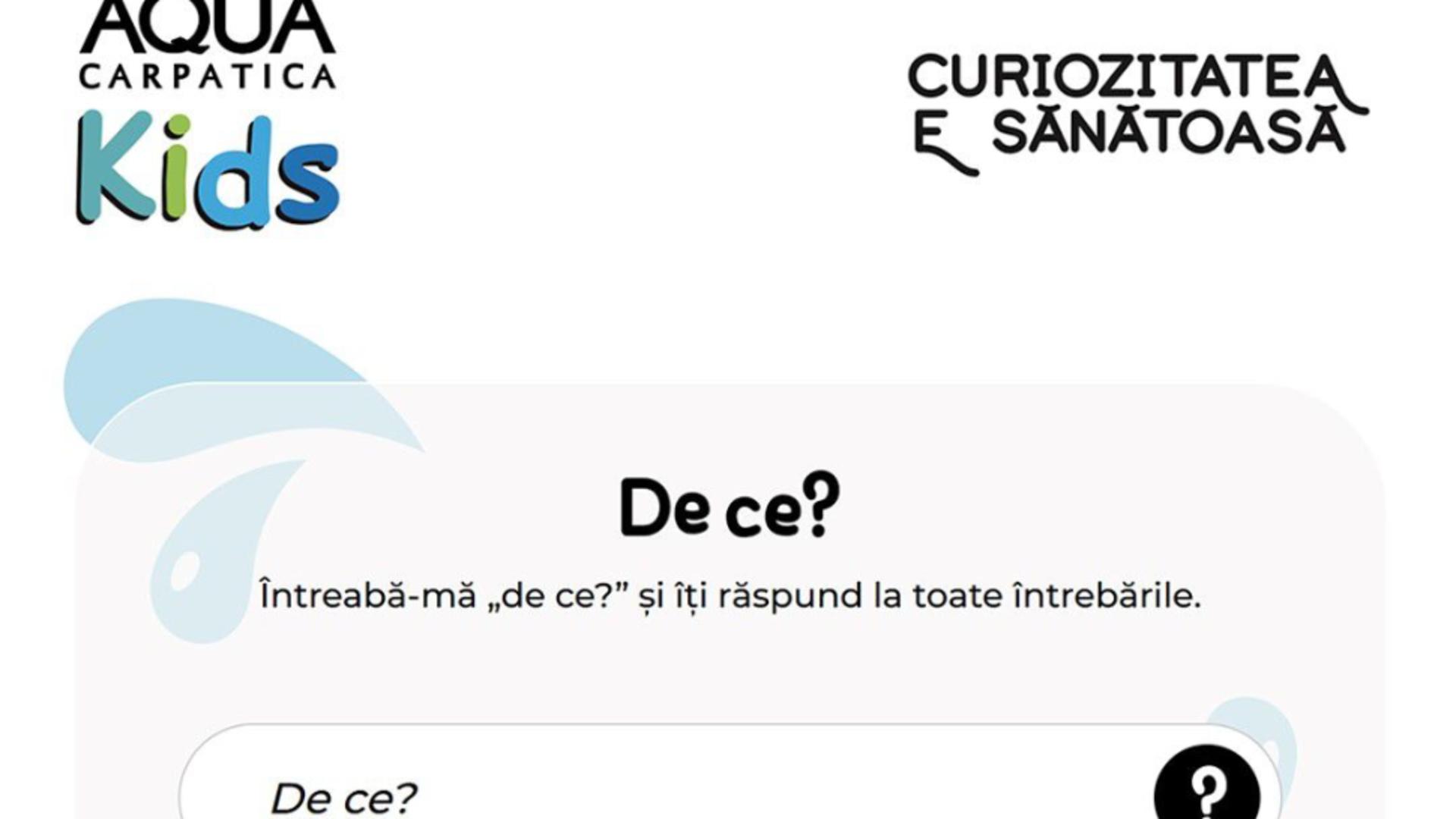 Campania ,,De ce?’’ își propune să răspundă la orice întrebare pe care micuții o pot ridica.