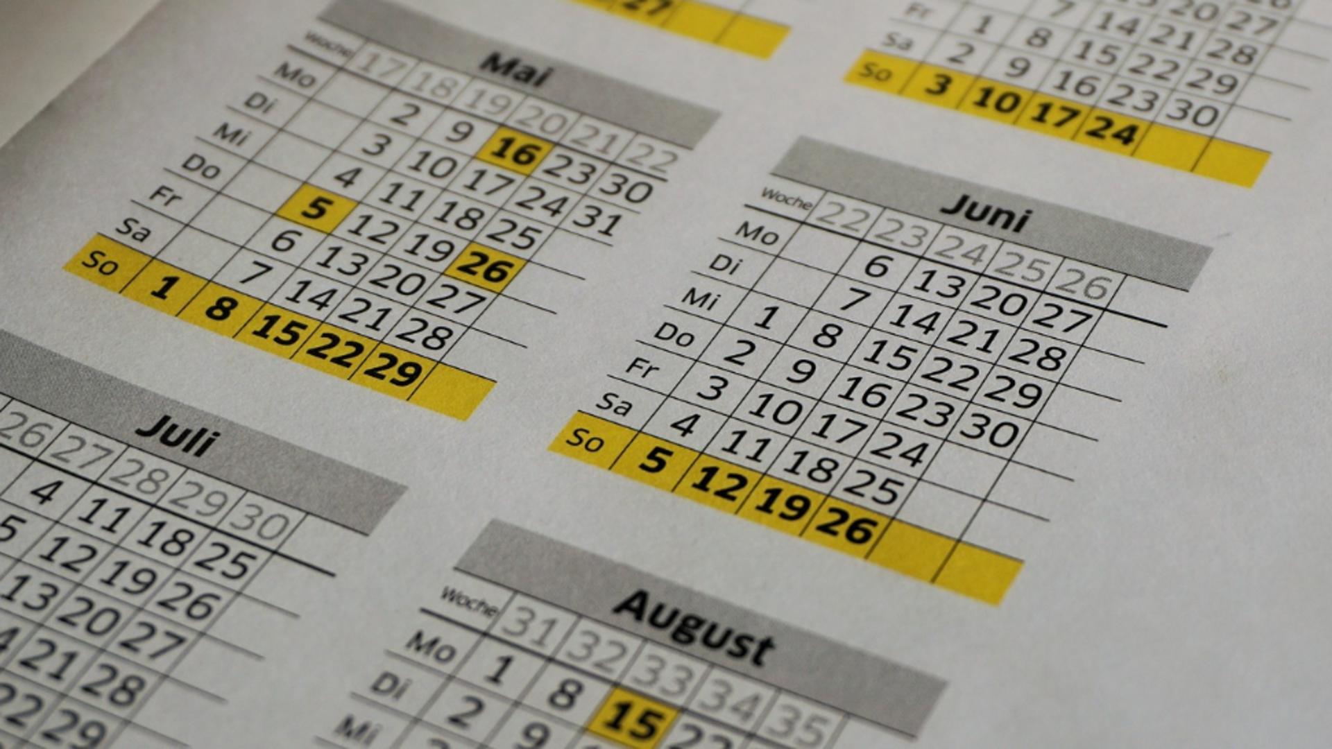 Calendar zile libere în 2025. Tot ce trebuie să știe angajații din România