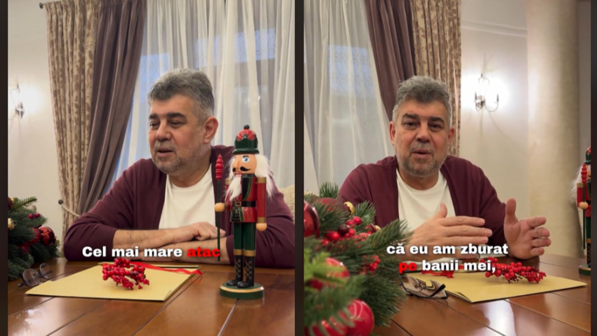 Moș Crăciun i-a adus lui Marcel Ciolacu facturile de la Nordis.