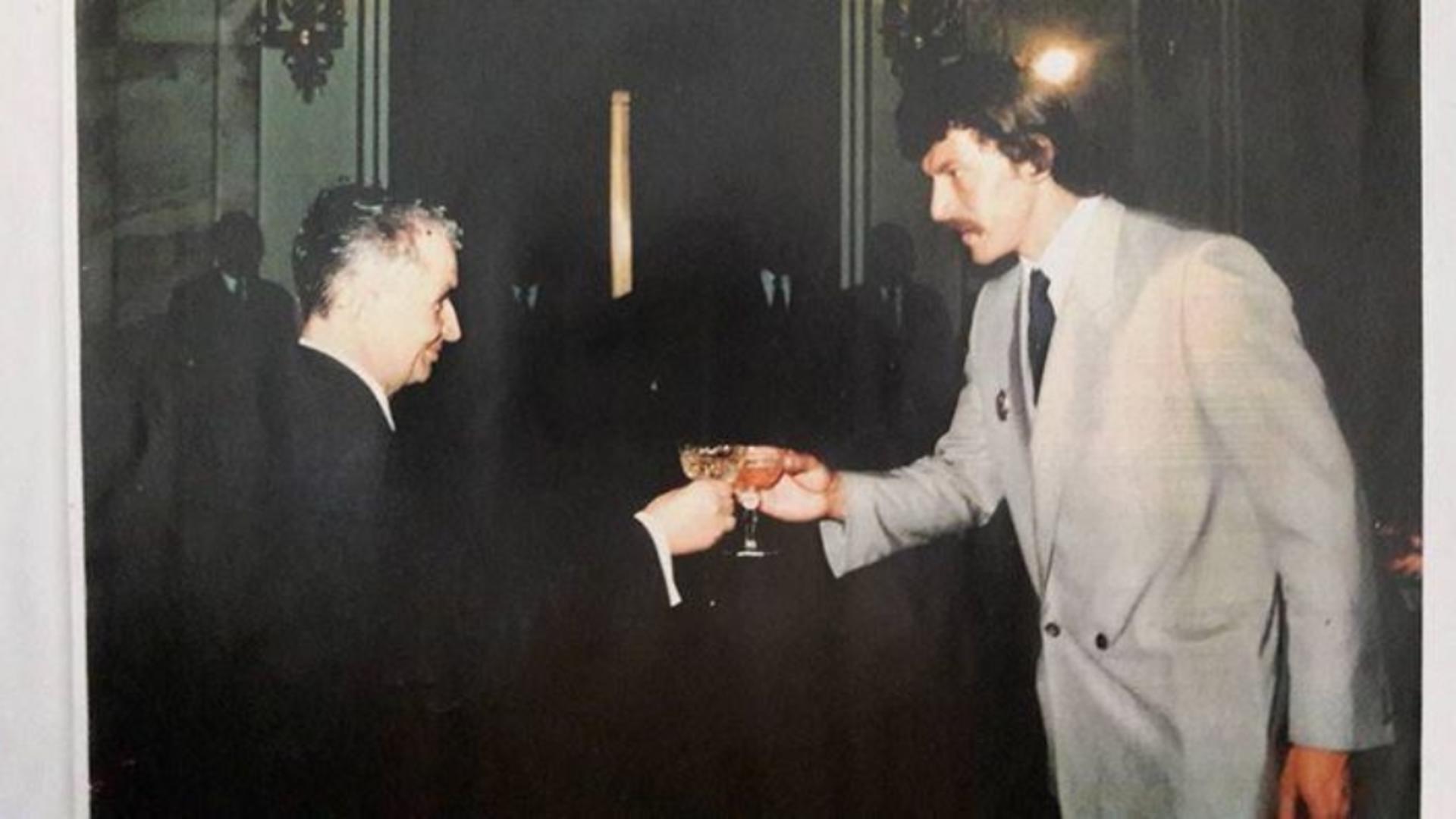 Duckadam și Nicolae Ceaușescu, la recepția dată după câștigarea CCE (1986 - supersteaua)