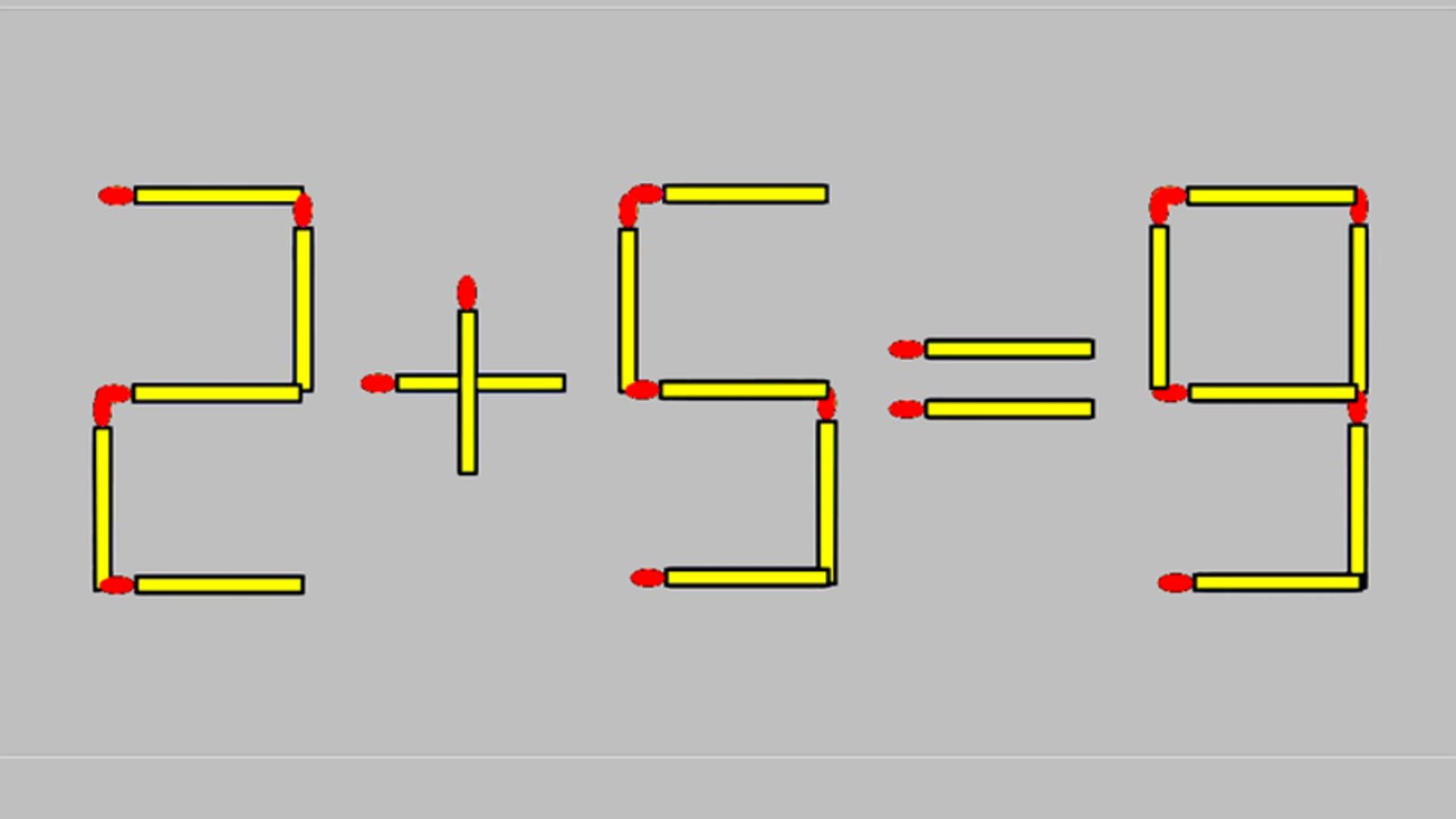 Test IQ la final de săptămână. Cum poți corecta ecuația 2 + 5 = 9