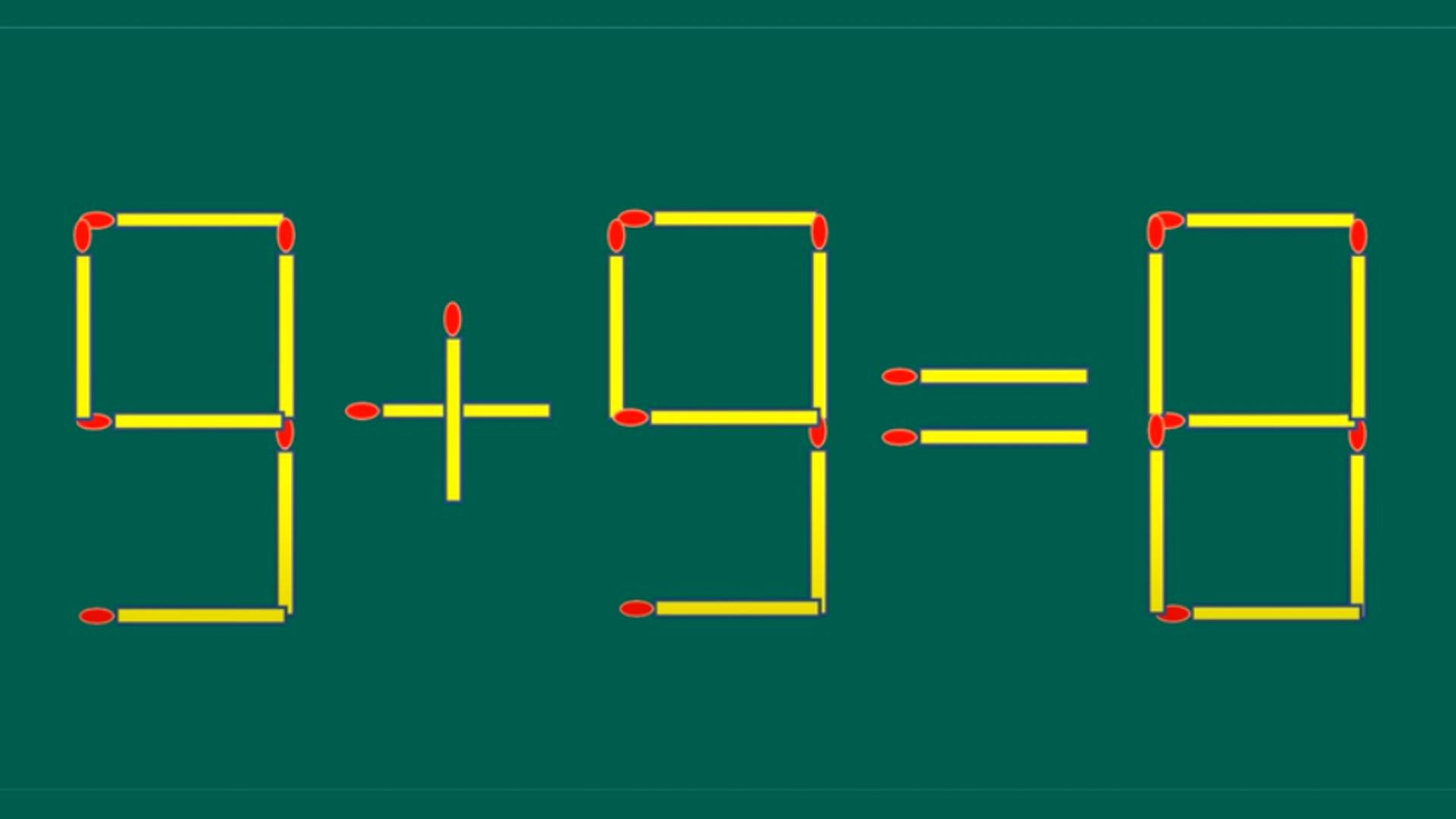 Testul IQ de vineri! Ai doar câteva secunde la dispoziție pentru a corecta 9 + 9 = 8