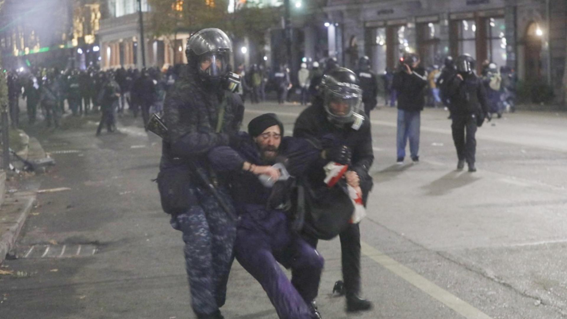 Proteste în Georgia. Foto: Profimedia