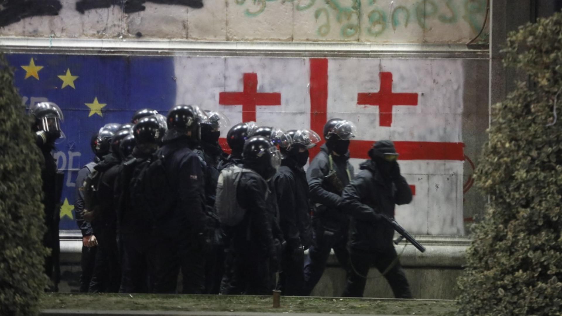 Proteste în Georgia. Foto: Profimedia