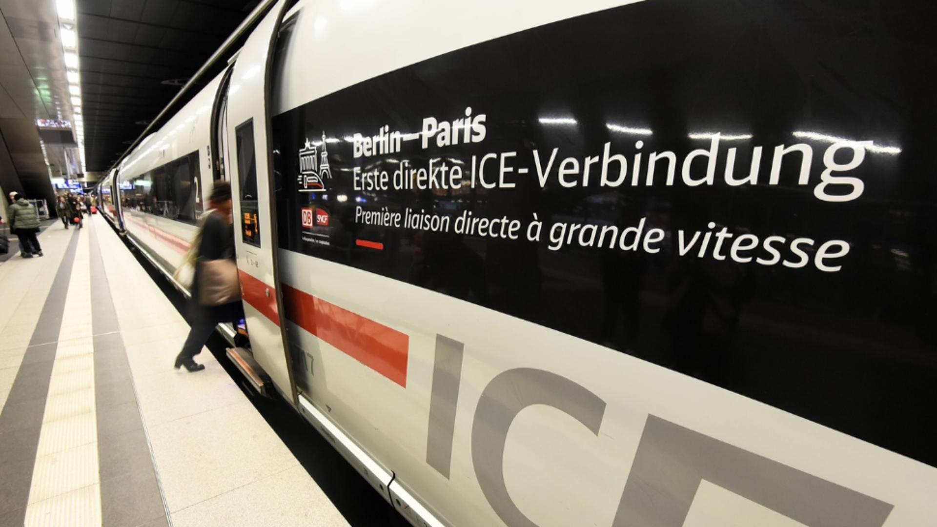 Primul super-tren de mare viteză pe ruta Berlin-Paris a plecat în cursă.. Foto: Profimedia