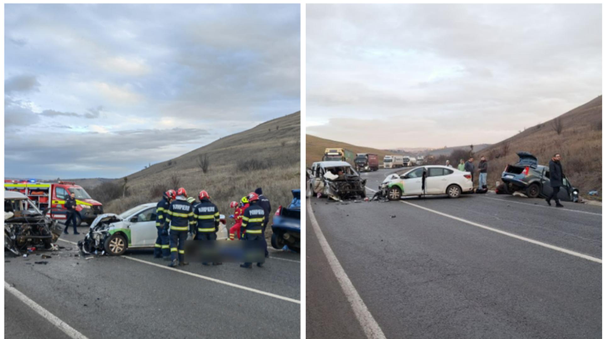 Carambol cu 4 autovehicule pe centura Clujului! Șase răniți, printre care și doi copii: traficul a fost OPRIT/ Foto: Info Trafic 24