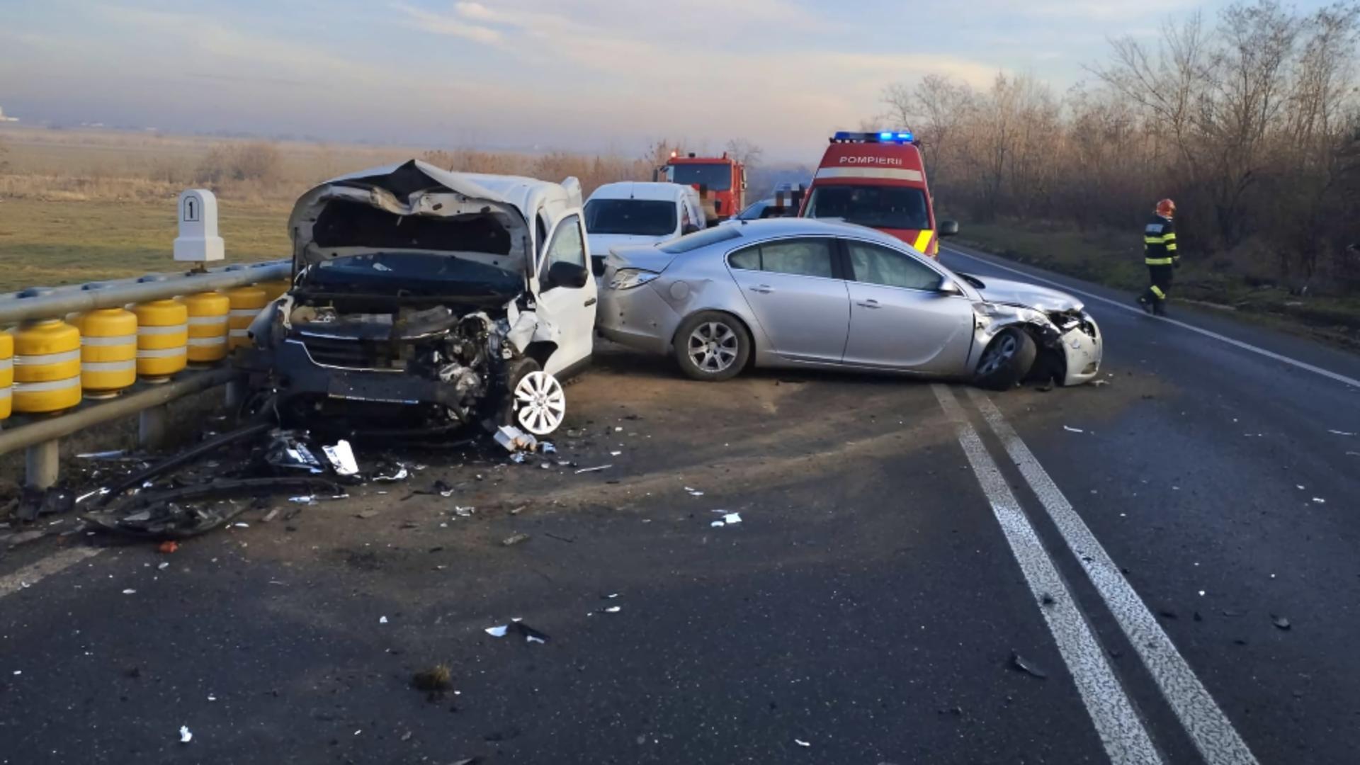 Accident rutier GRAV în Giurgiu! Printre victime se numără o copilă de 10 ani și un bărbat de 55 de ani