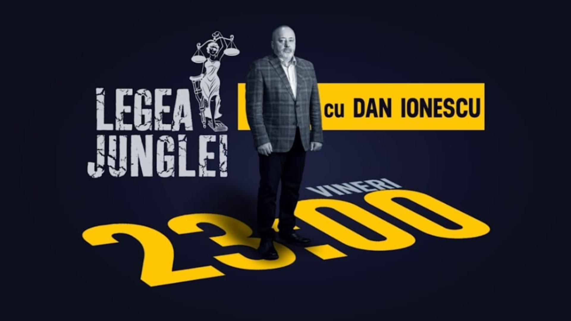 "Legea Junglei", o nouă emisiune-eveniment la Realitatea Plus. În fiecare vineri, de la ora 21:00, cu Dan Ionescu - VIDEO