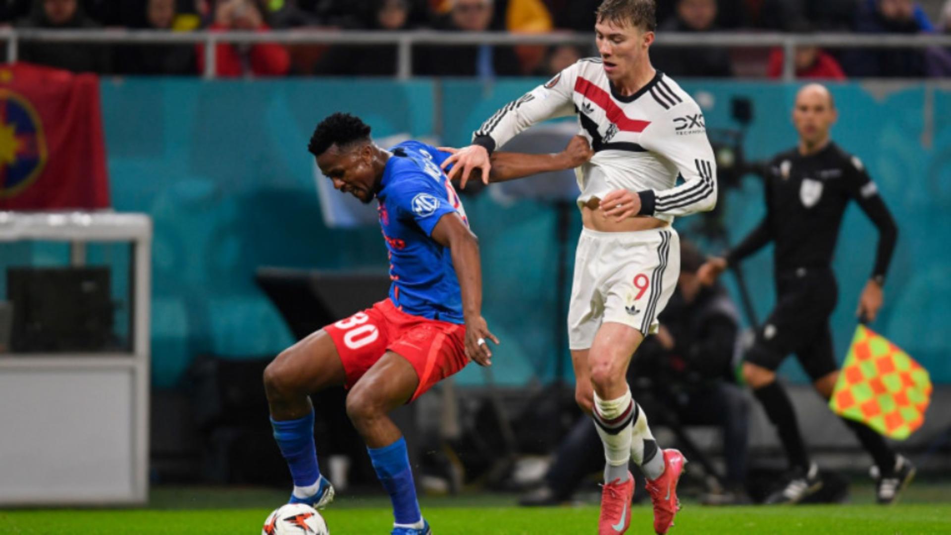 Scor FINAL FCSB - Manchester United: 0 - 2. Românii au pierdut, dar se califică în play-off