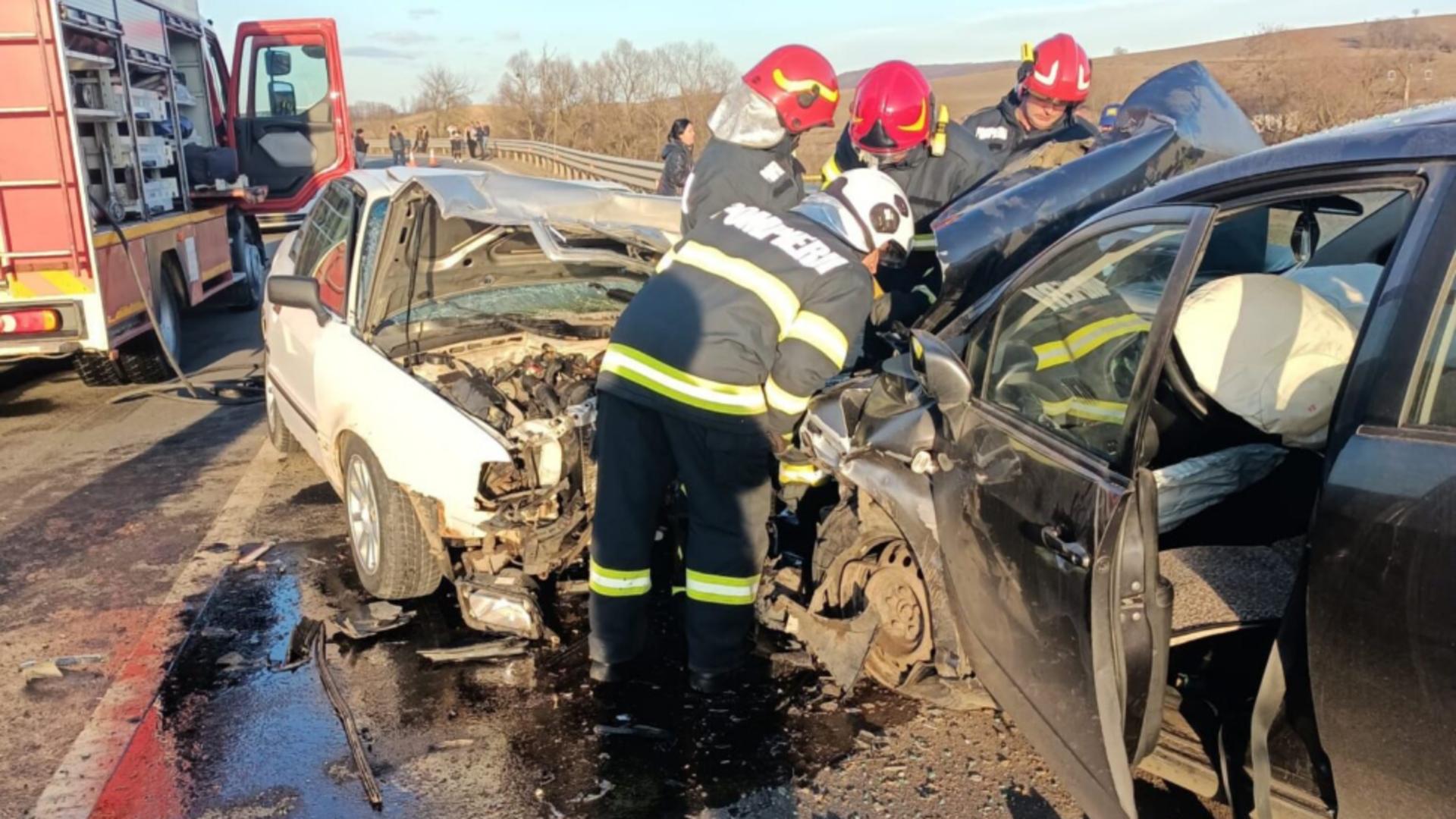 Accident rutier pe DJ 106, în Sibiu: a fost necesară intervenția elicopterului SMURD