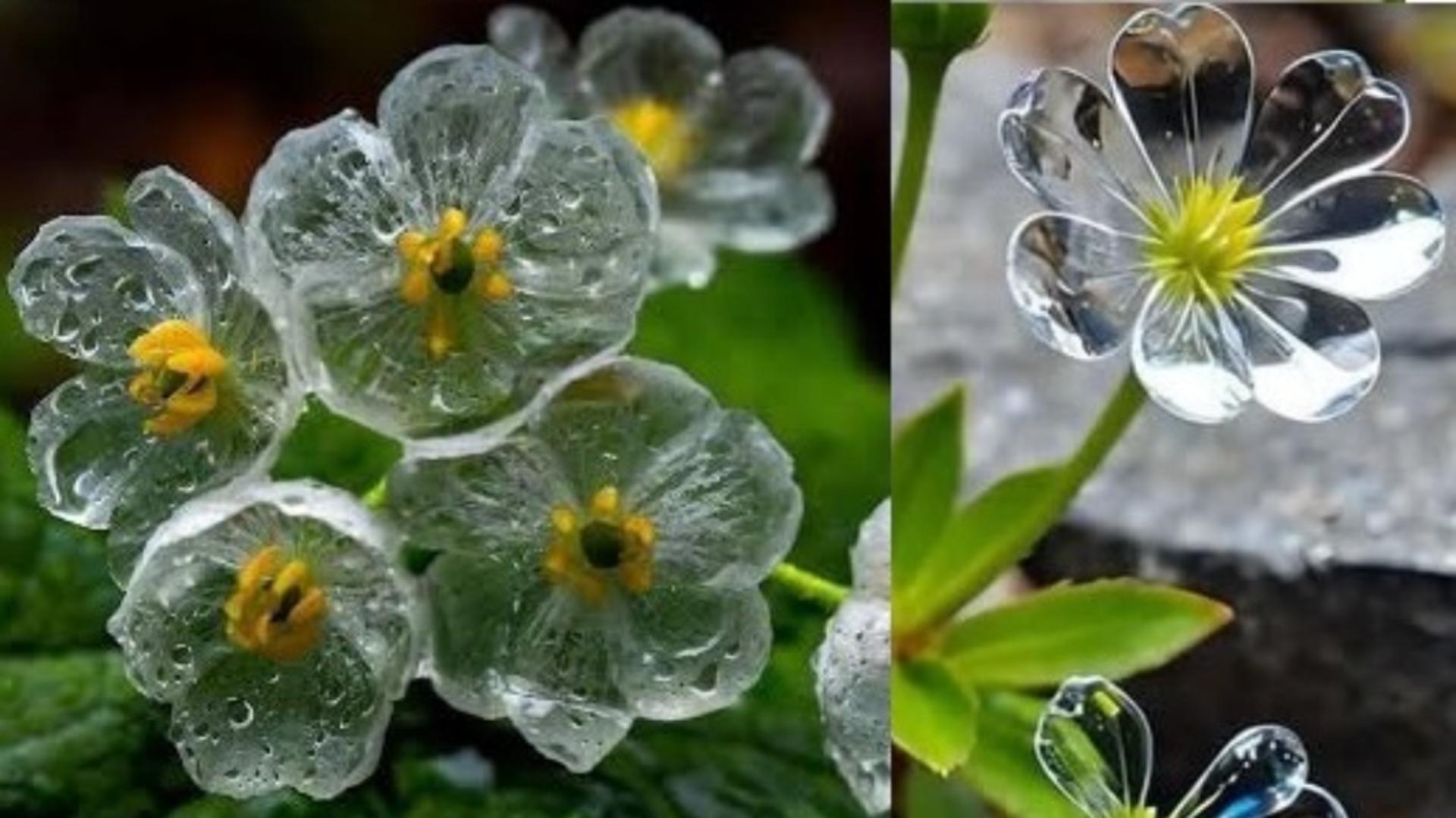 Florile minune cu petale transparente