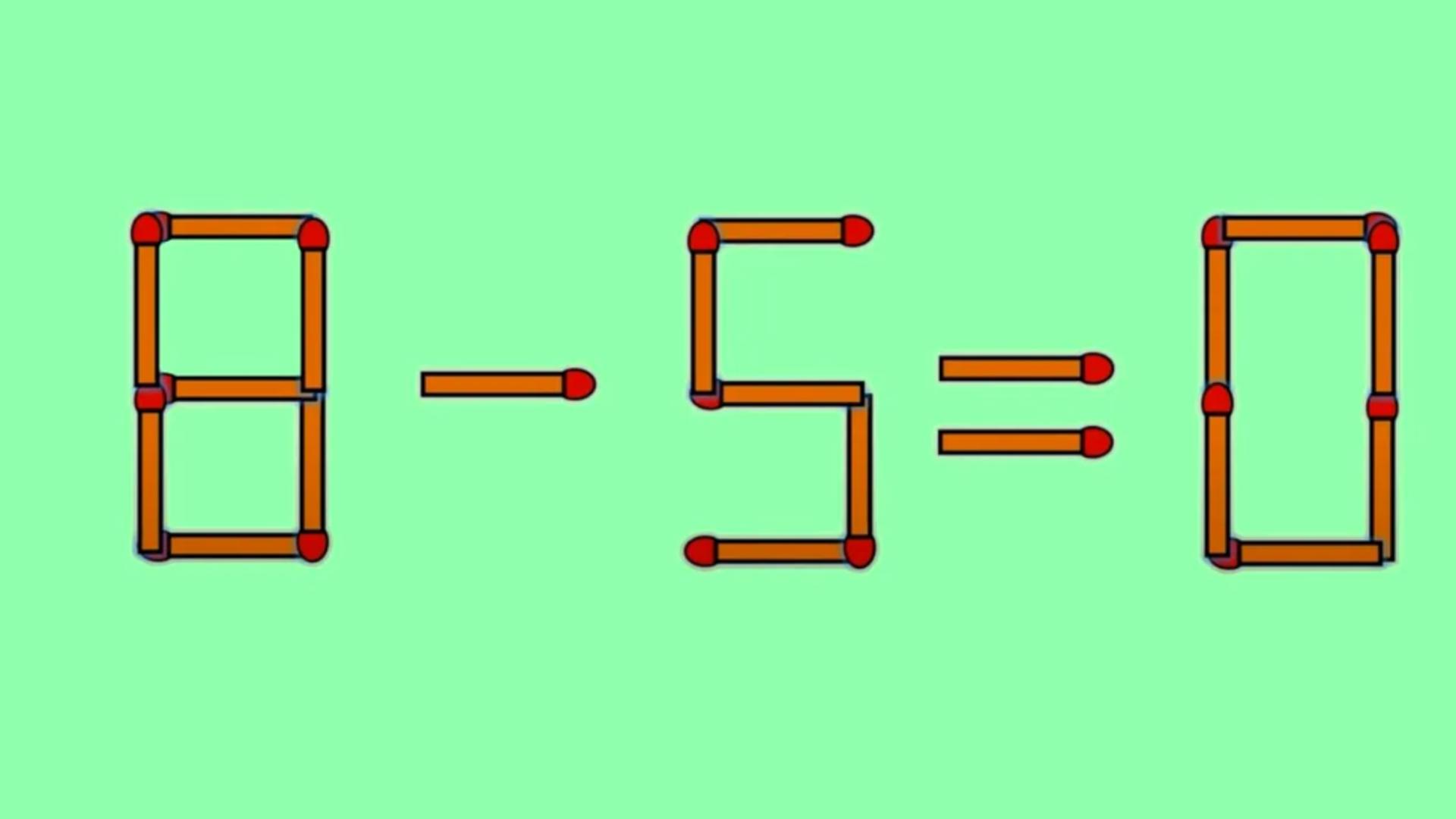 Testul IQ de duminică. Află cât de deștept ești și corectează ecuația 8 - 5 = 0