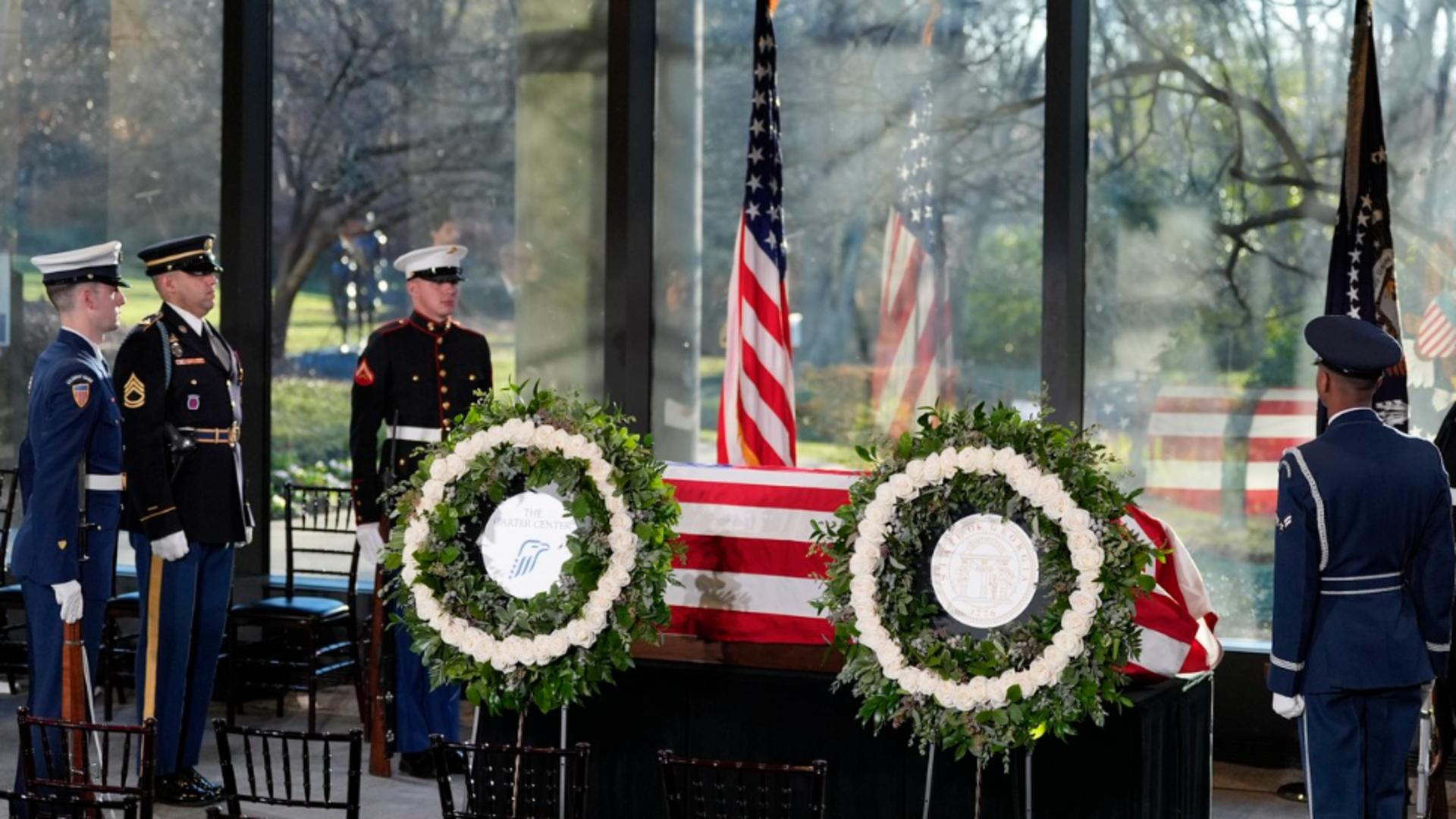 Șase zile de ceremonii funerare în Statele Unite, după moartea fostului președinte Jimmy Carter. Foto: Profimedia