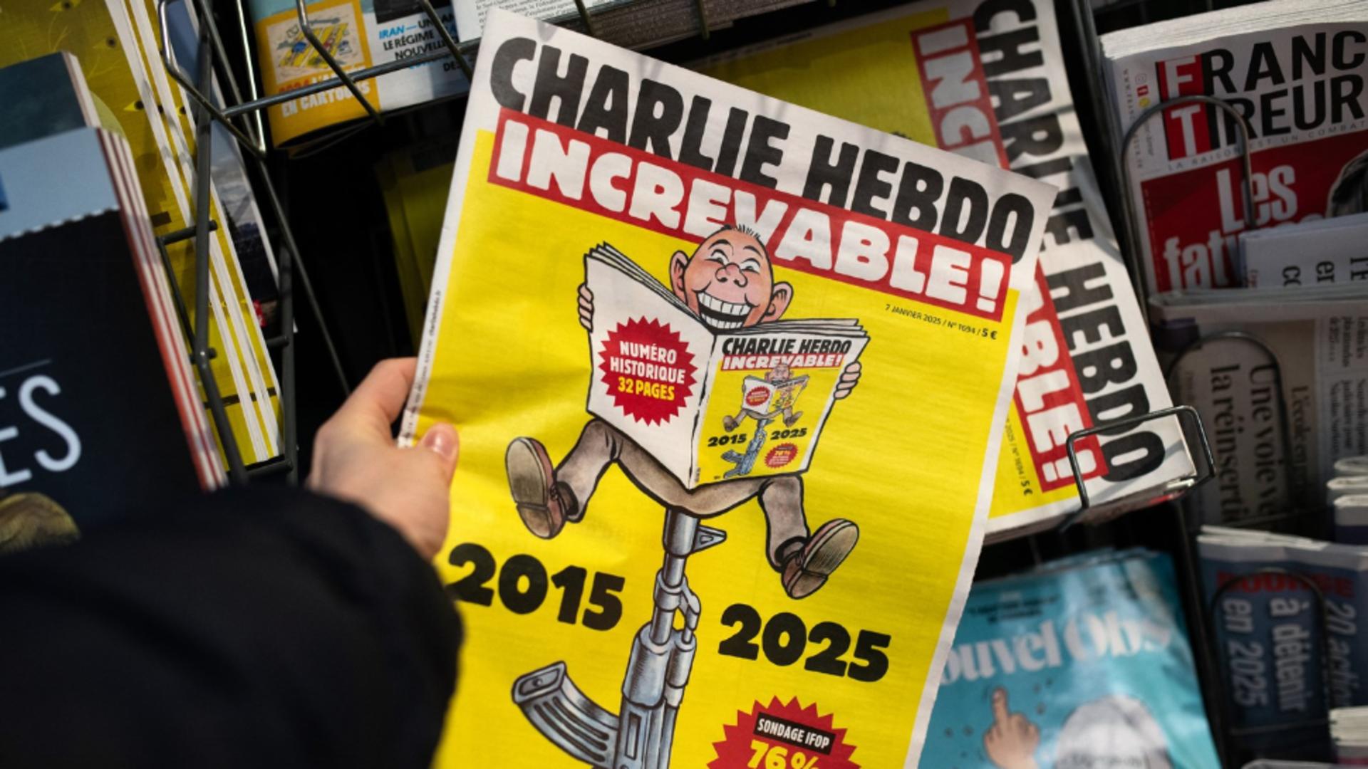 Coperta numărului omagial Charlie Hebdo (Profimedia)