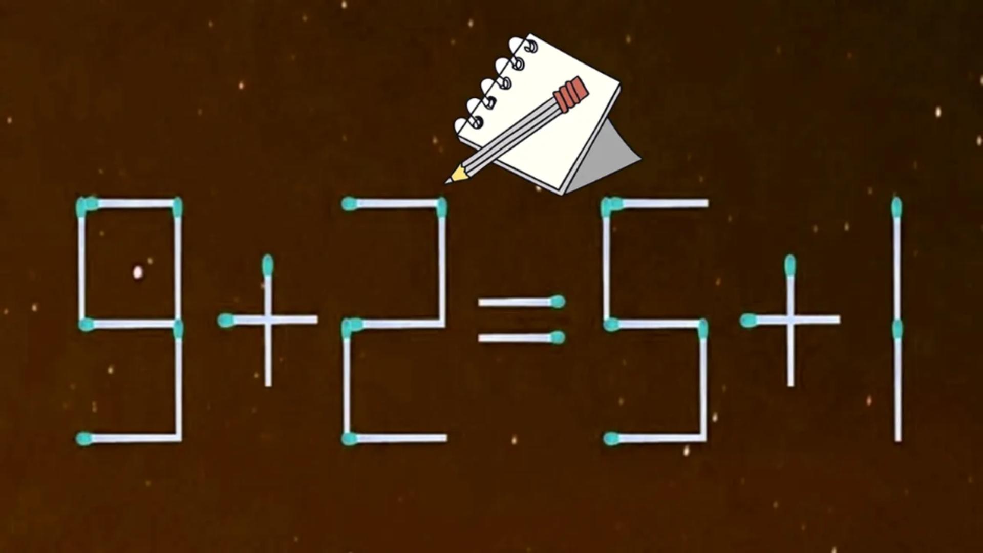 TEST IQ la început de săptămână! Află cât de DEȘTEPT ești și corectează ecuația 9 + 2 = 5 + 1