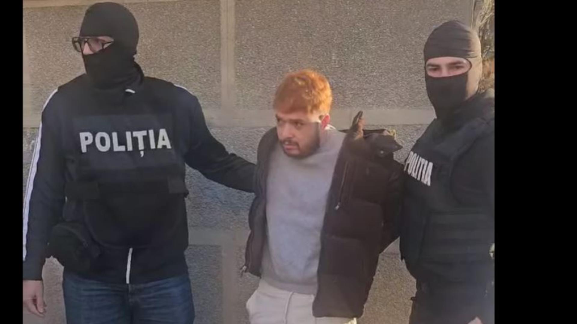 Mohamed Amra, prins în România, după 9 luni de căutări. Foto/Poliția