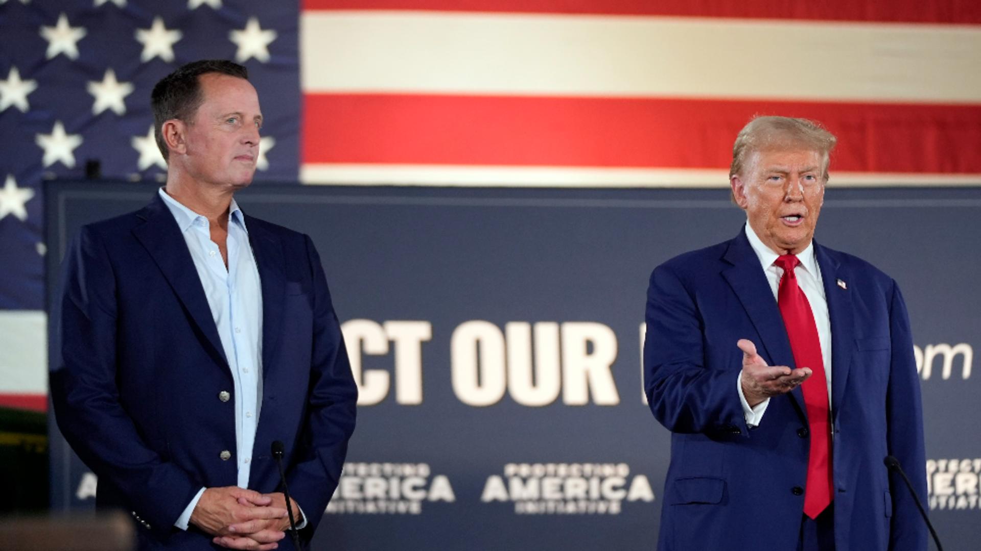 Richard Grenell alături de Donald Trump, septembrie 2024/ profimedia 