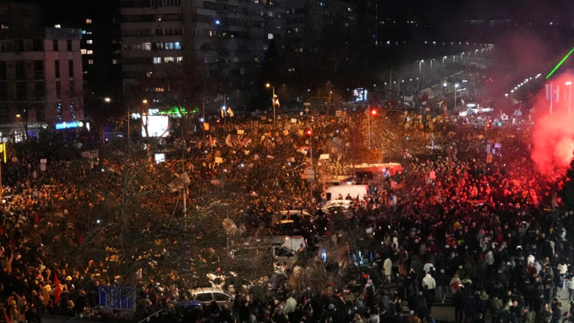 Serbia, zguduită de proteste. Foto: Profimedia