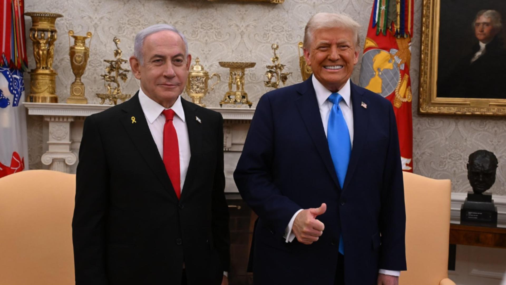 Donald Trump și Benjamin Netanyahu. Foto: Profimedia