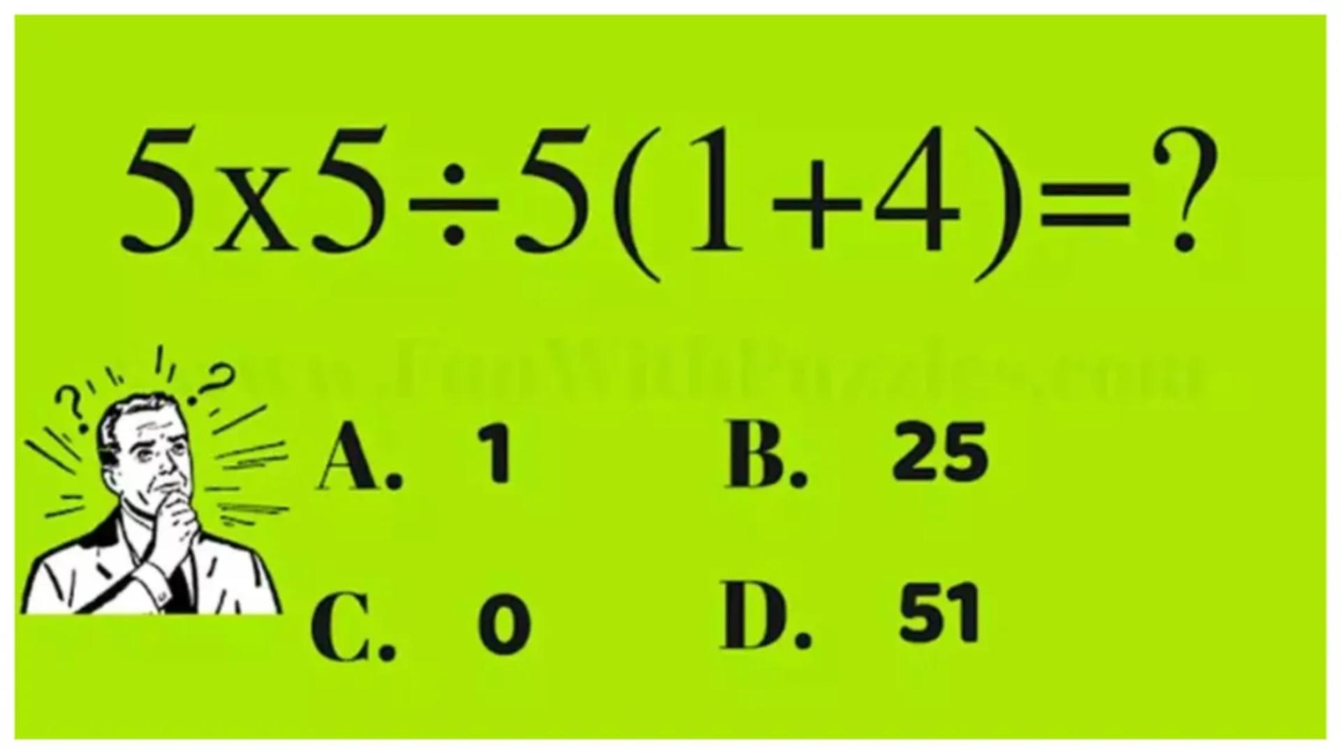 Testul IQ de miercuri: în cât timp poți rezolva această ecuație matematică