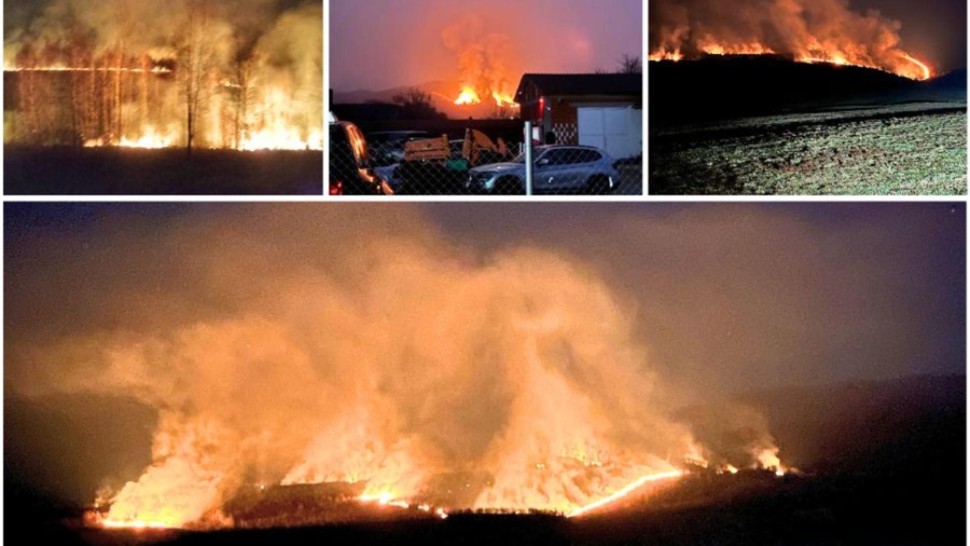 Incendii uriașe au izbucnit în județul Bihor (sursă foto: Bihoreanul)