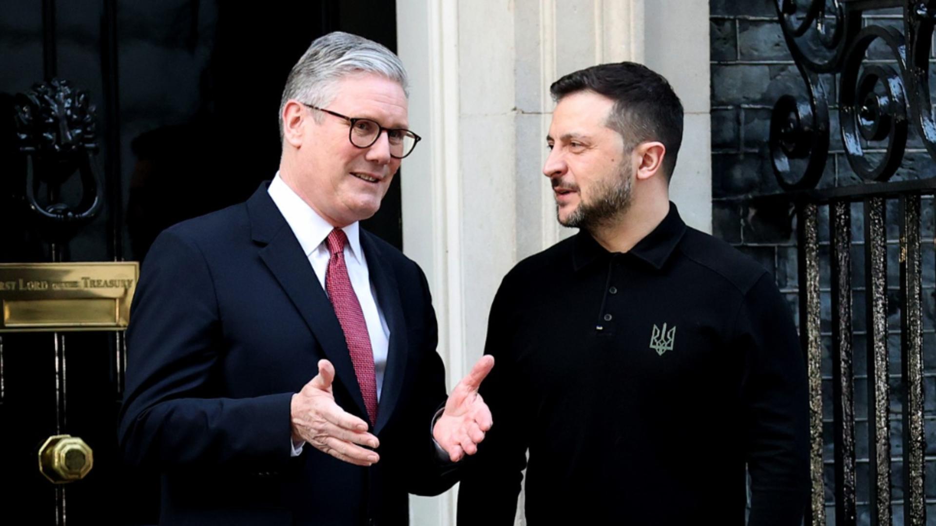 Volodimir Zelenski și Keir Starmer. Foto: Profimedia