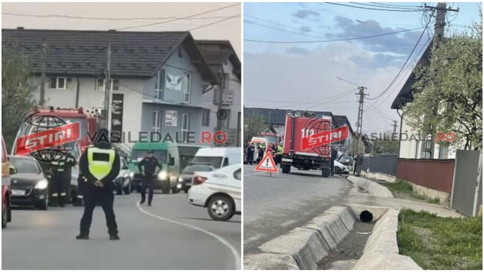 Autospecială de Poliţie, implicată într-un accident rutier grav în Maramureș.