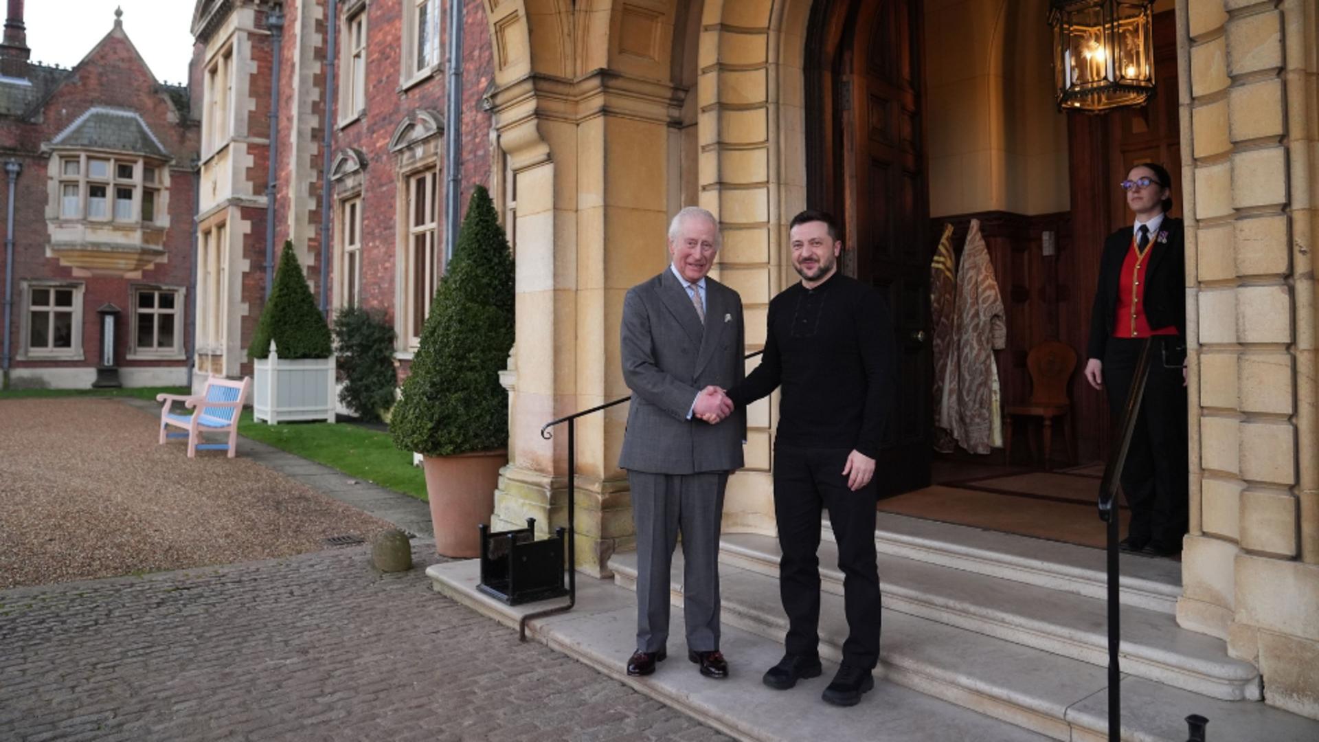 Volodimir Zelenski și Regele Charles/ Profimedia