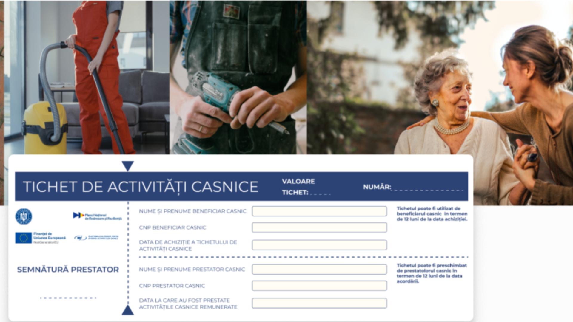 Tichetele de Activități Casnice