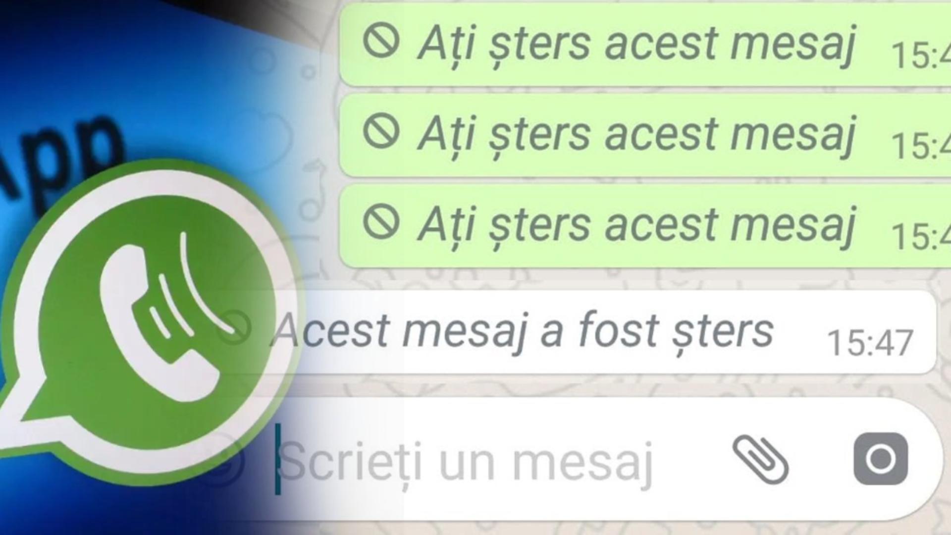 Metoda prin care poți să vezi un mesaj șters pe WhatsApp