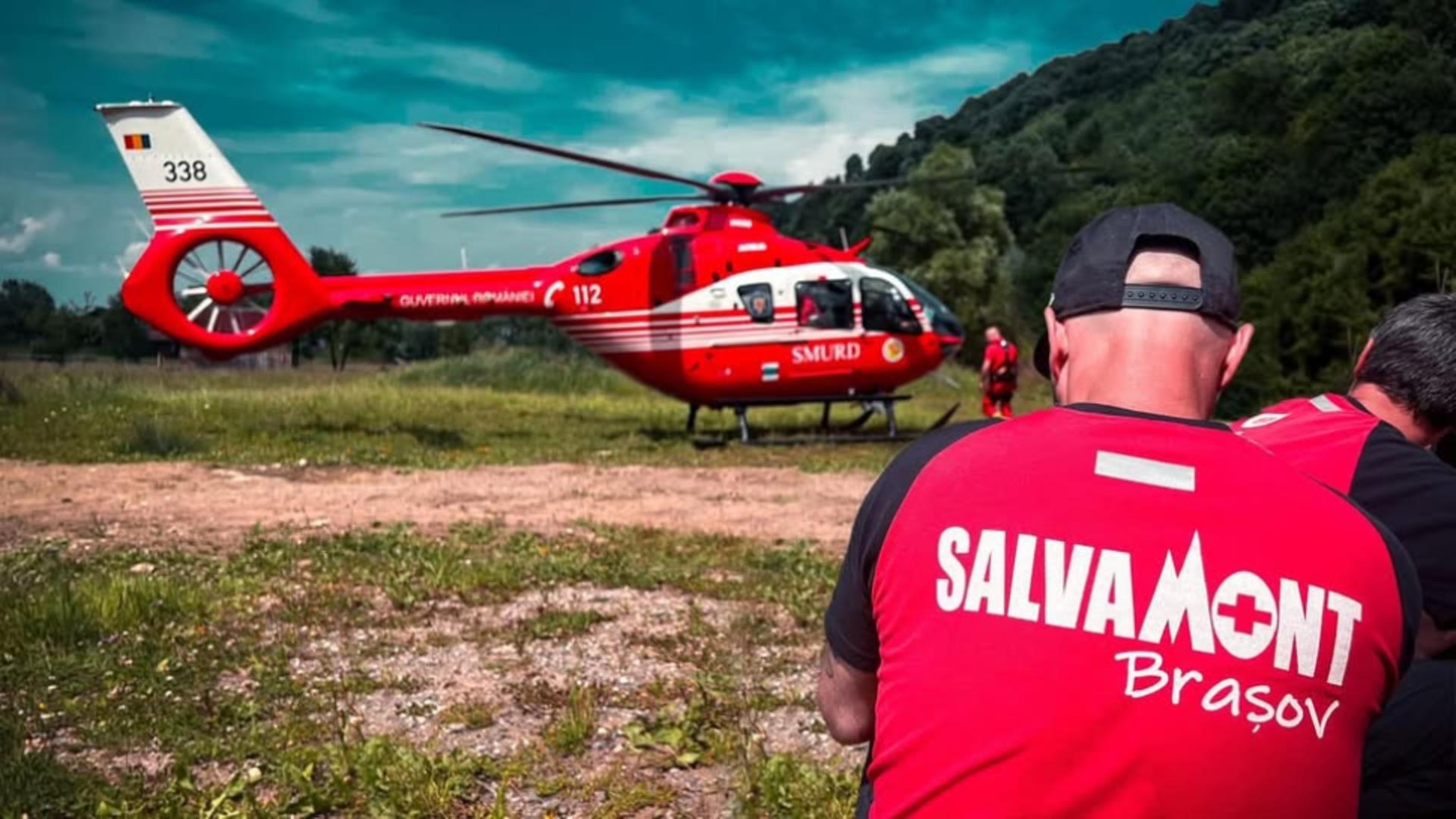 Intervenție dificilă pentru salvamontiștii din Brașov. FOTO: Facebook