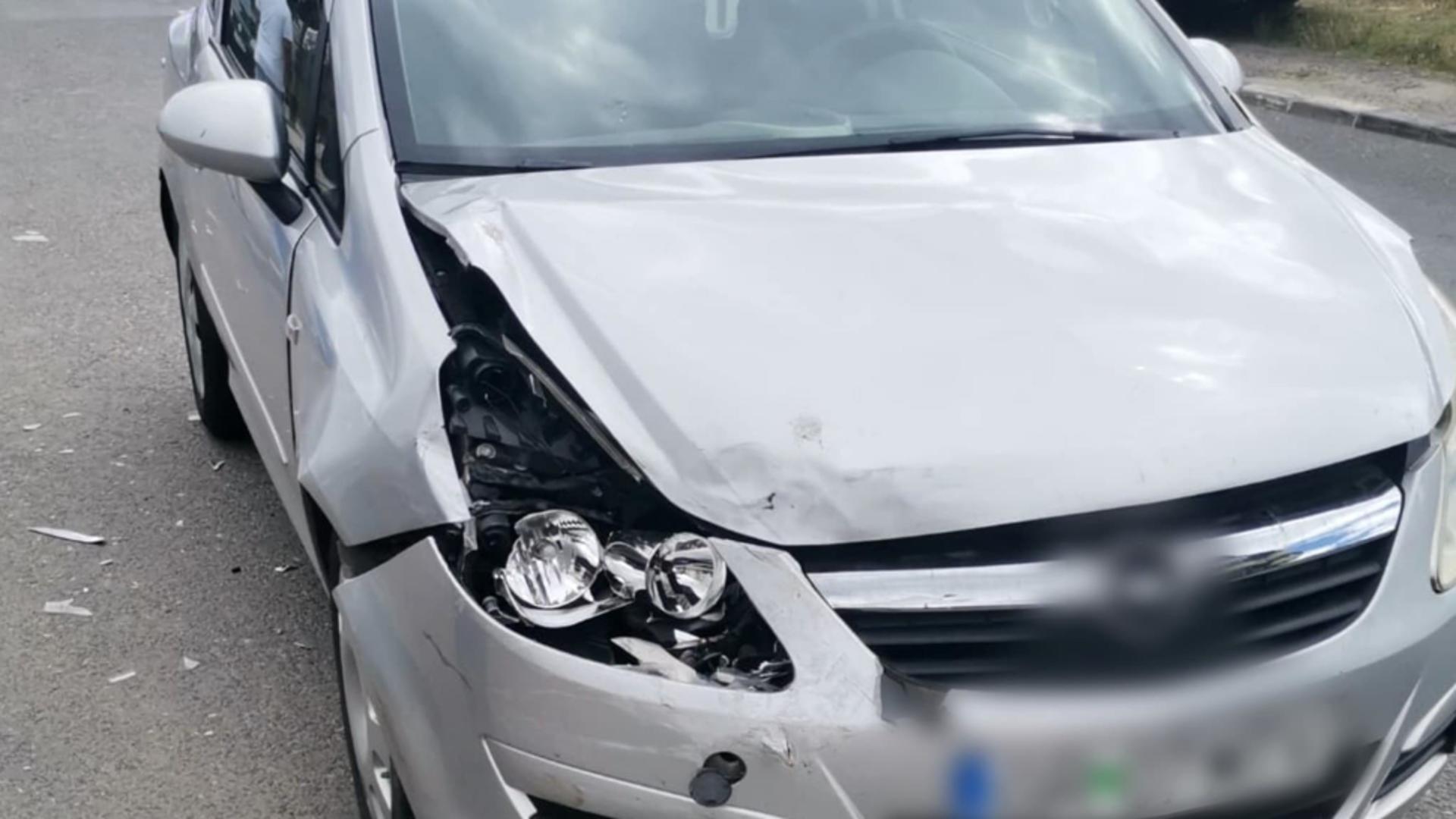 Accident rutier în Giurgiu: un minor a ajuns de urgență la spital