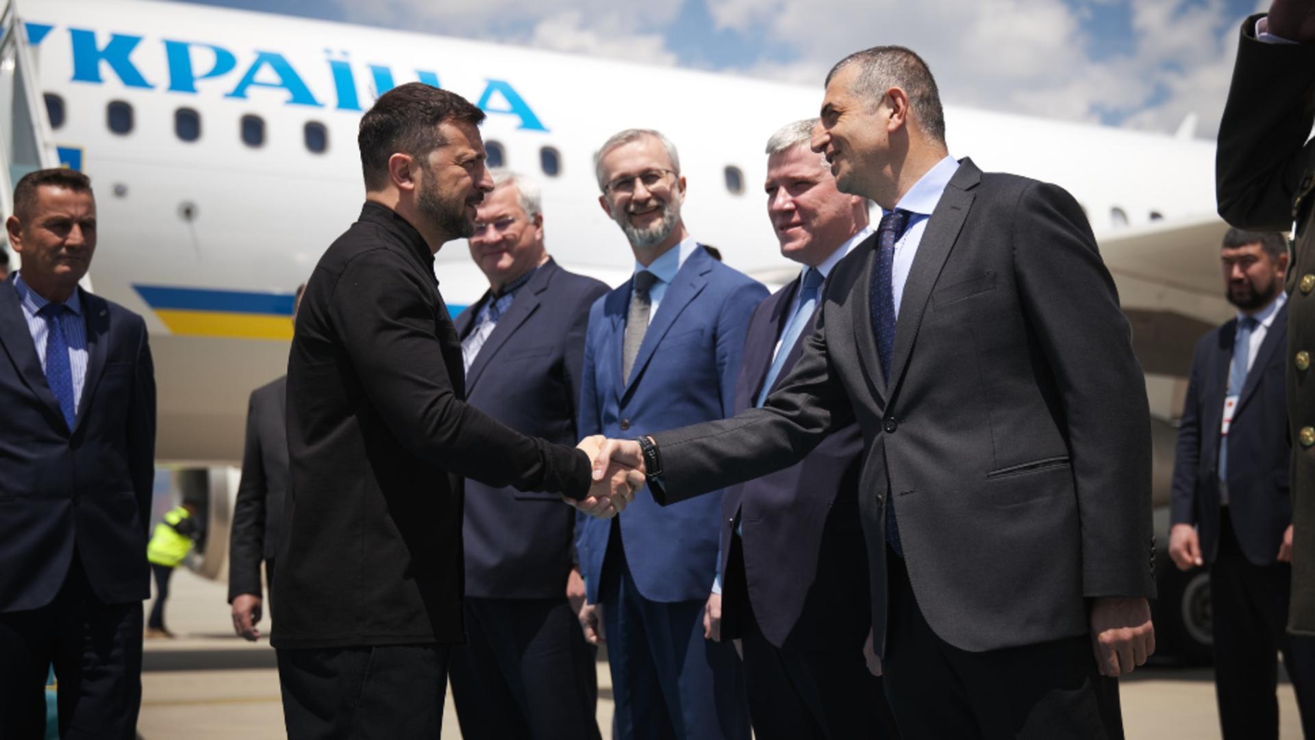 Volodimir Zelenski a ajuns joi la Ankara/ Foto: Facebook