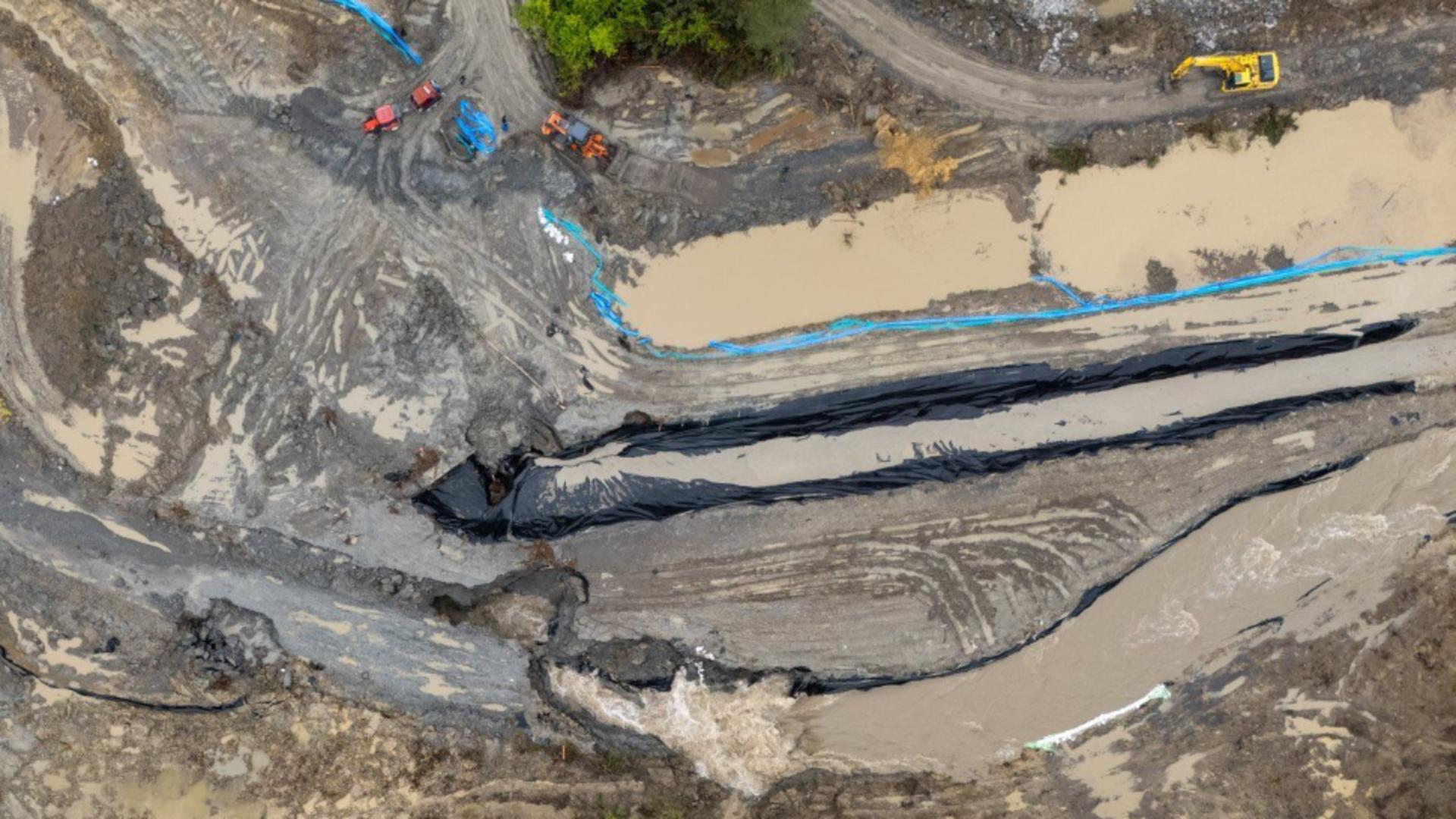 Imaginea aeriana a dezastrului natural (Szekelyhon.ro)